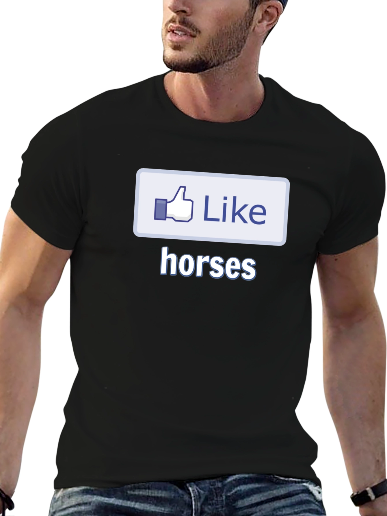 Like Horses Black T-Shirt