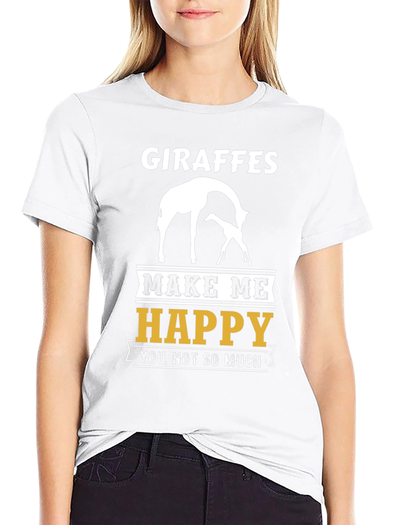Giraffes Make Me Happy T-Shirt