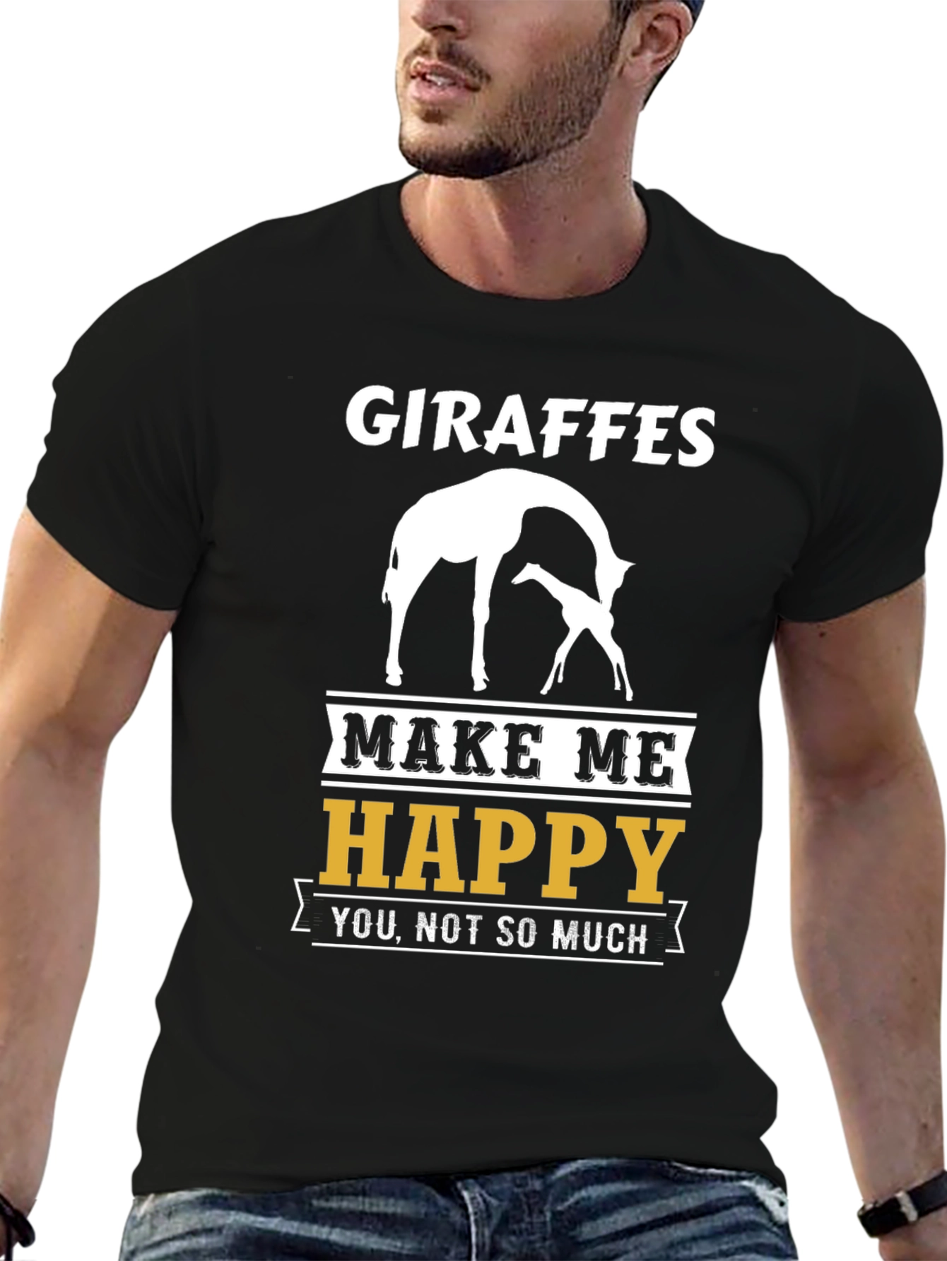 Giraffes Make Me Happy T-Shirt