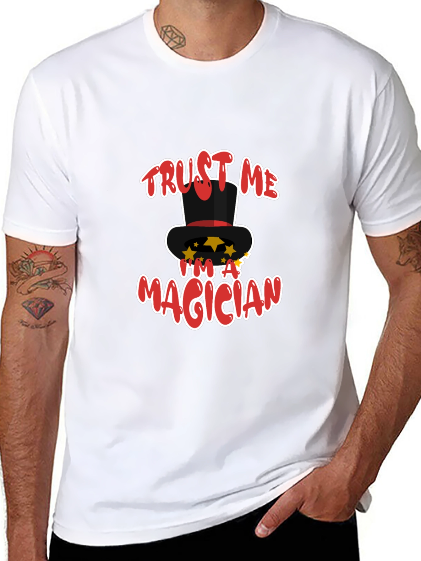 Trust Me Im a Magician T-Shirt Black