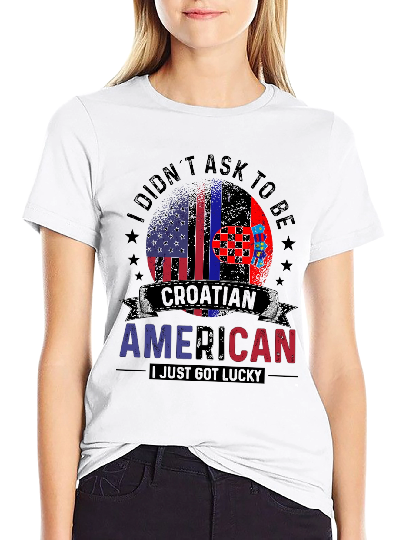 Croatian American Flag T-Shirt
