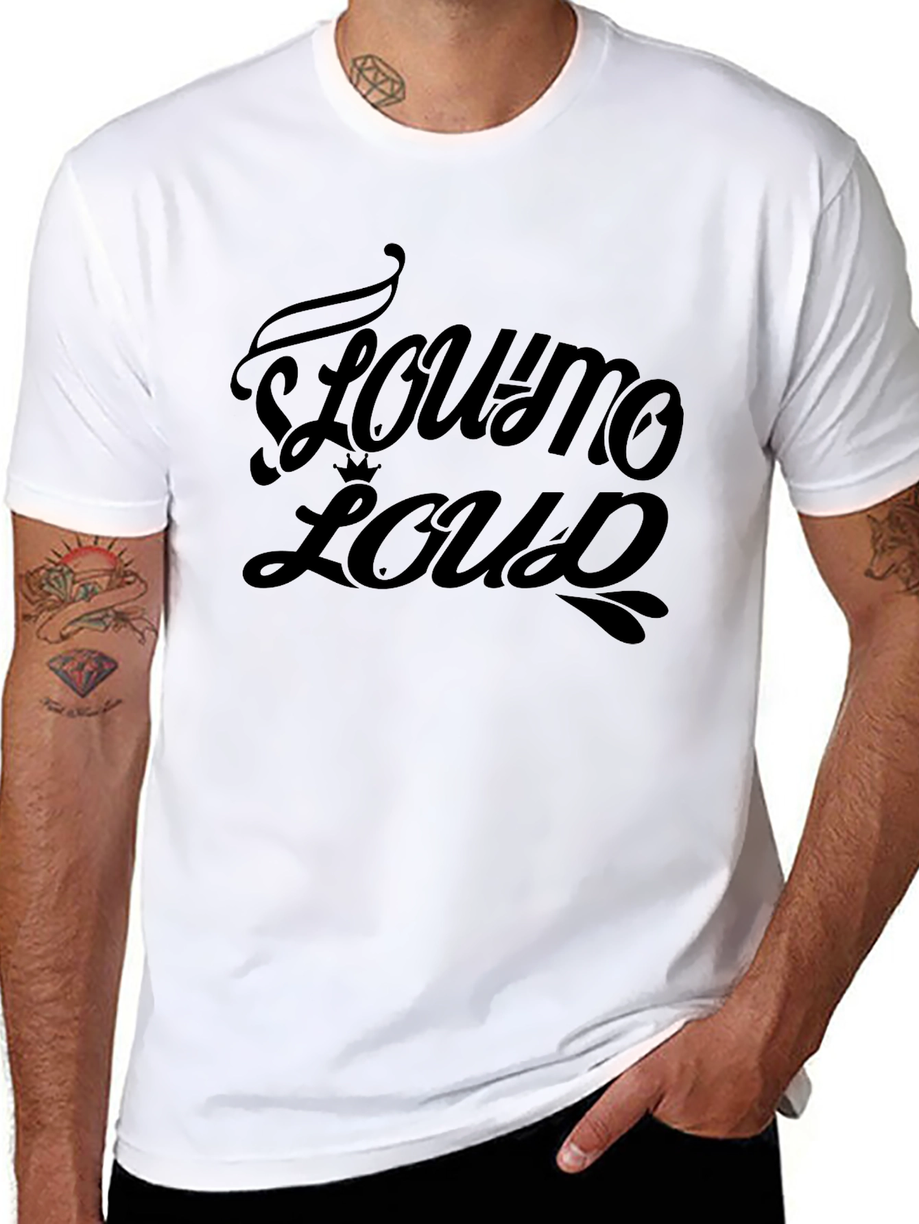 Towno Loud Graphic Tee - Black