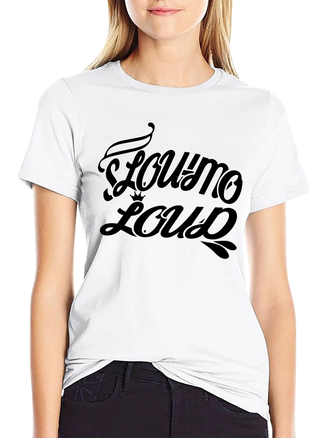 Towno Loud Graphic Tee - Black
