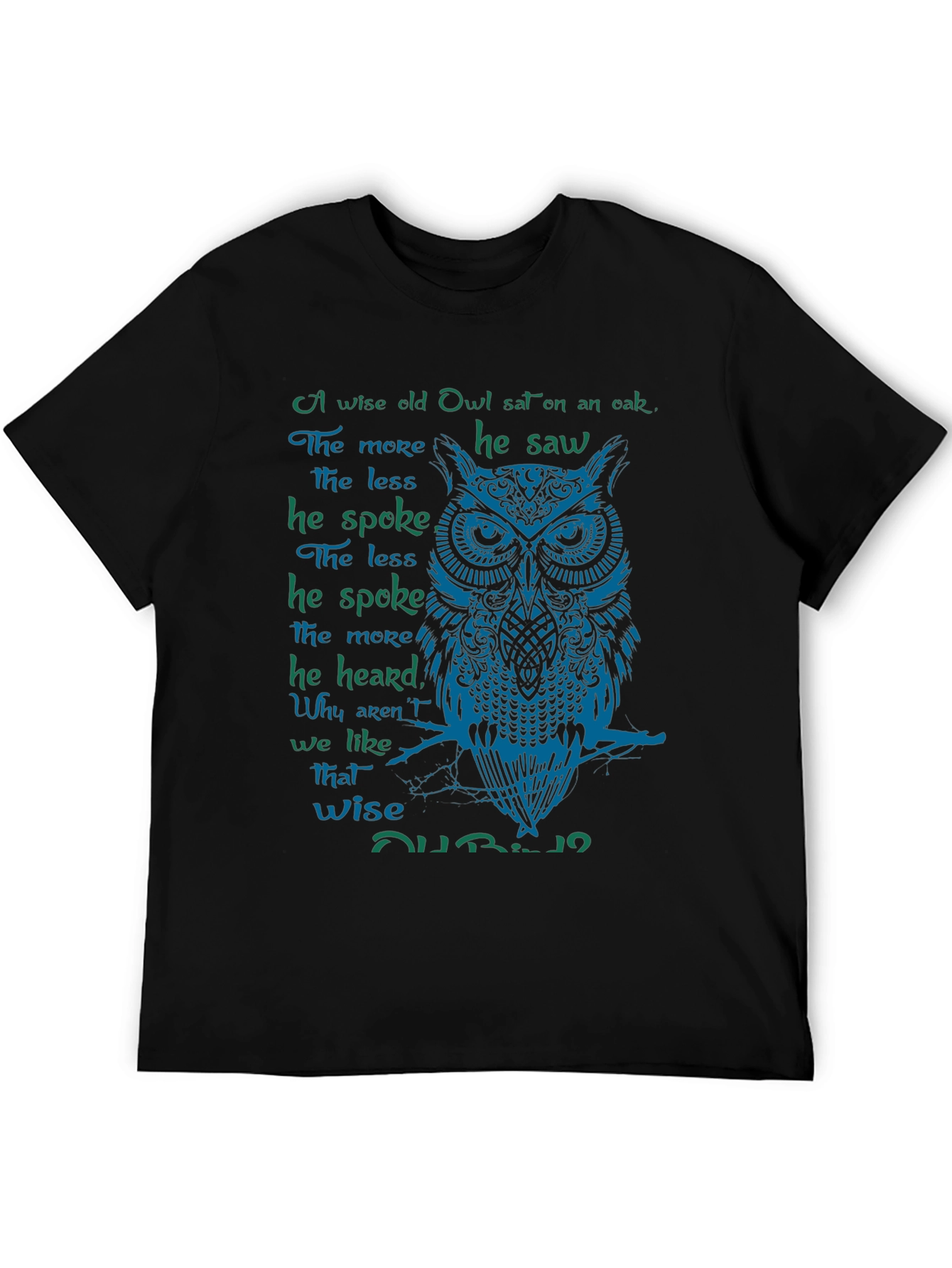 Wise Owl Graphic Print T-Shirt
