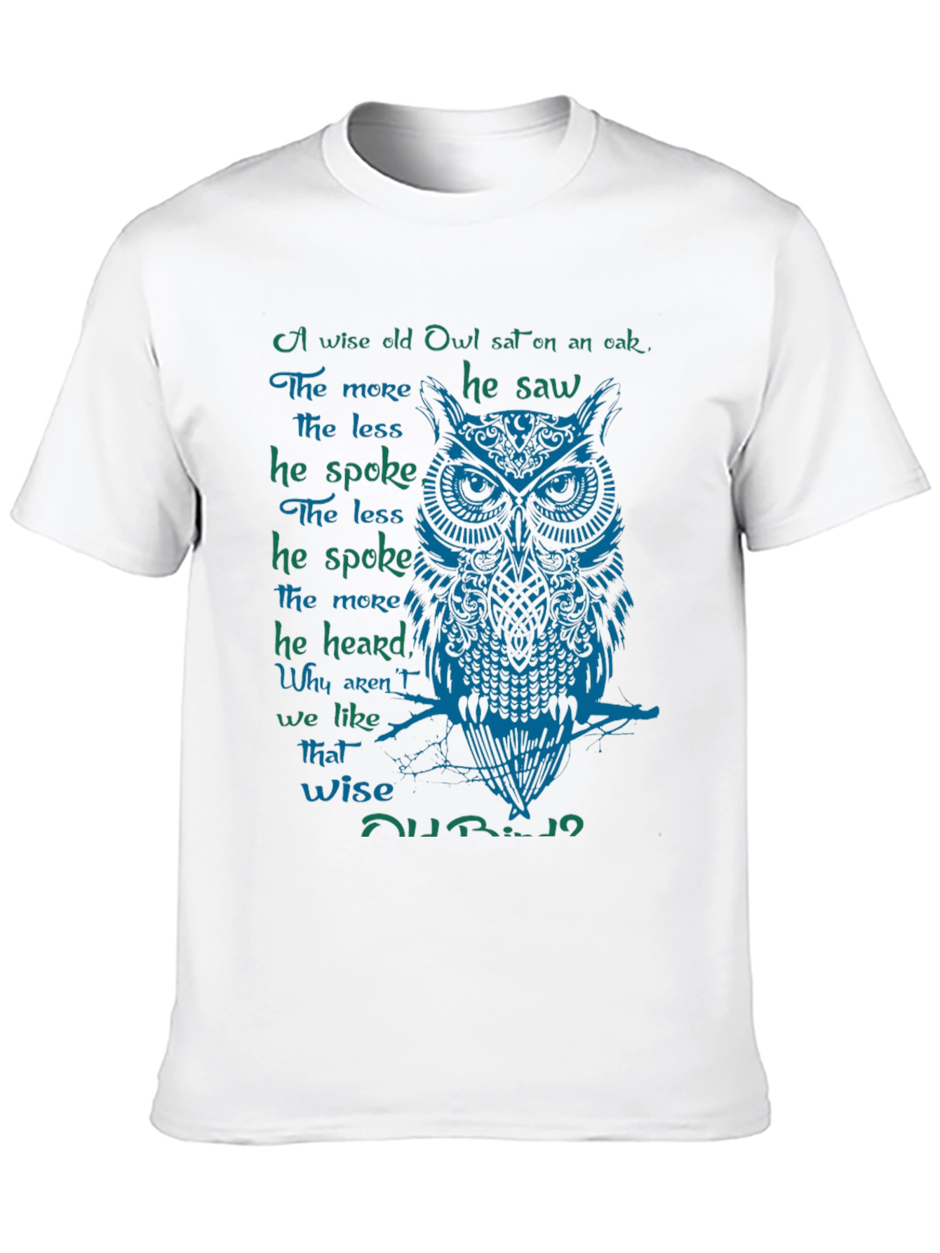 Wise Owl Graphic Print T-Shirt