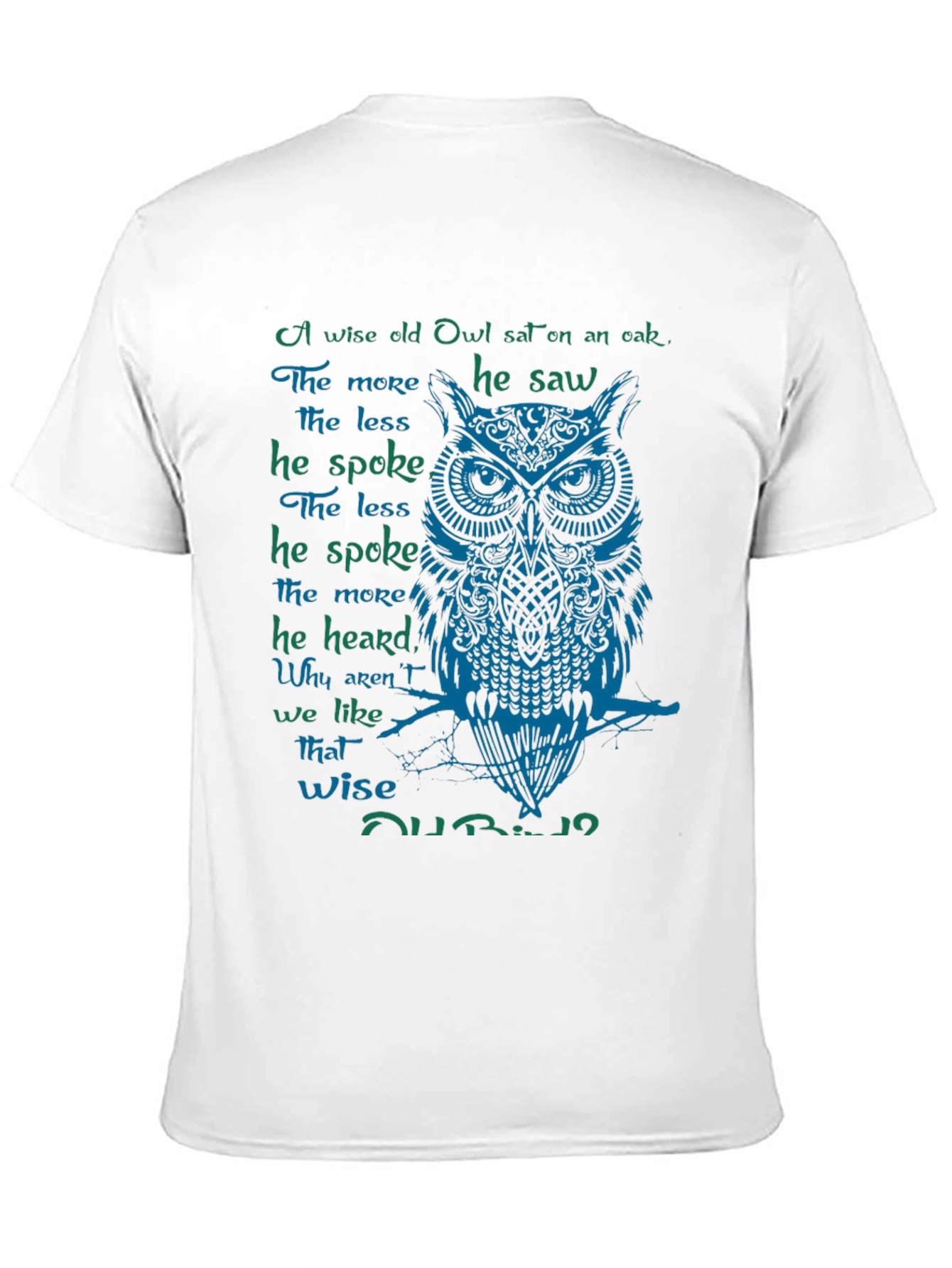 Wise Owl Graphic Print T-Shirt