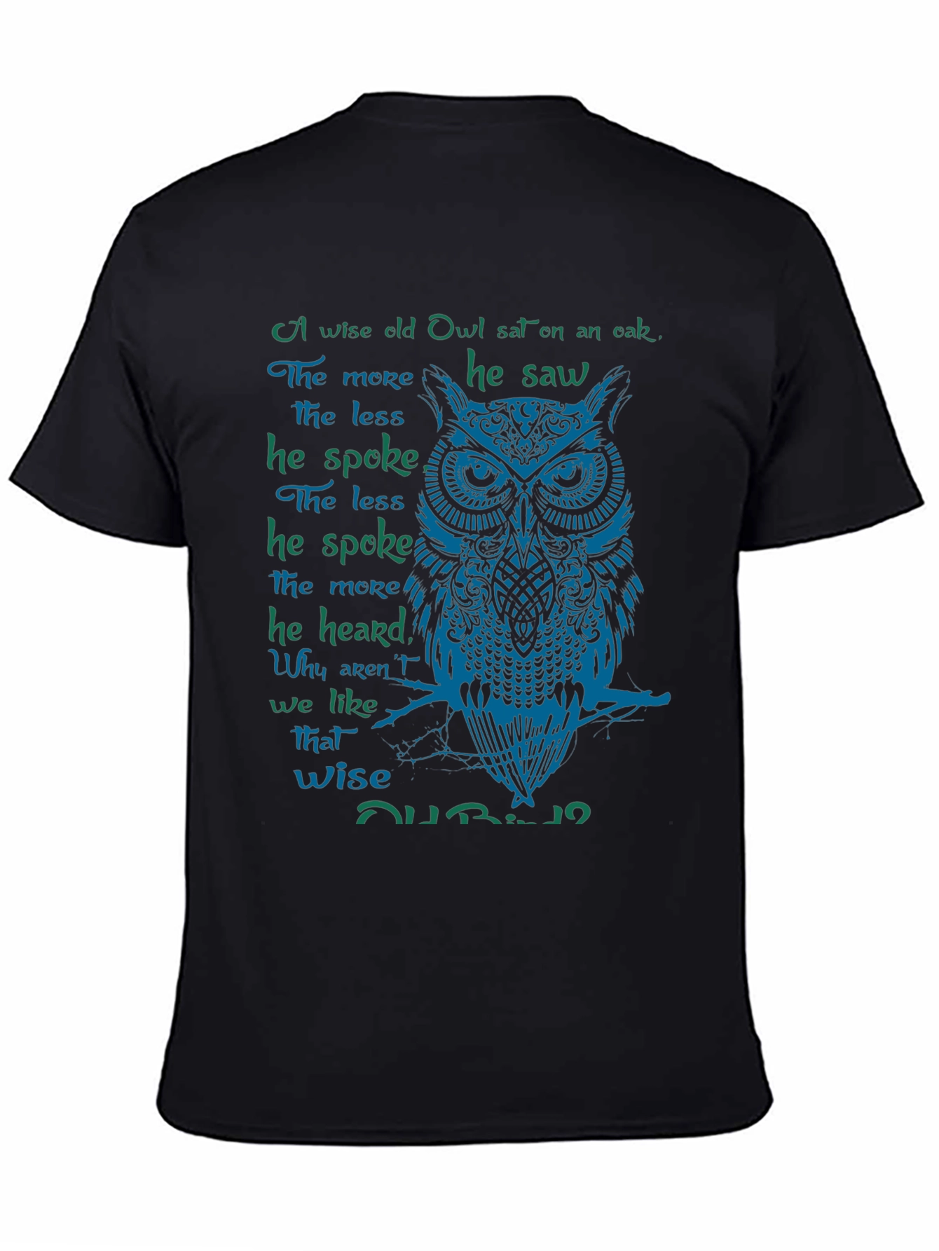 Wise Owl Graphic Print T-Shirt