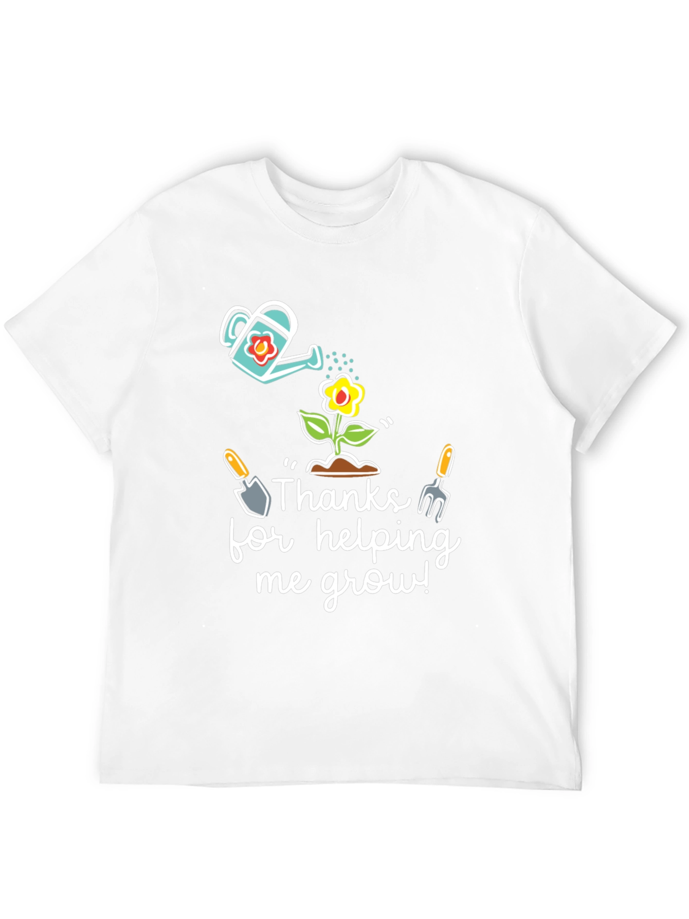 Thanks for Helping Me Grow Black T-Shirt