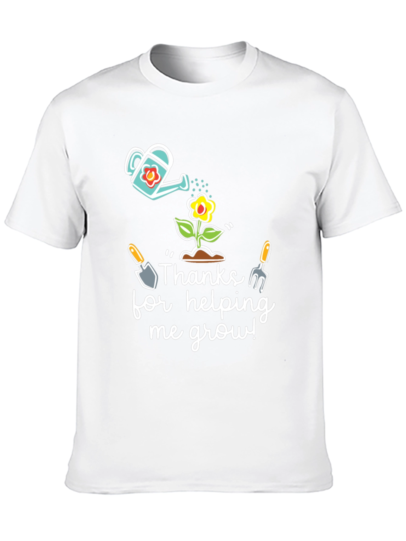 Thanks for Helping Me Grow Black T-Shirt