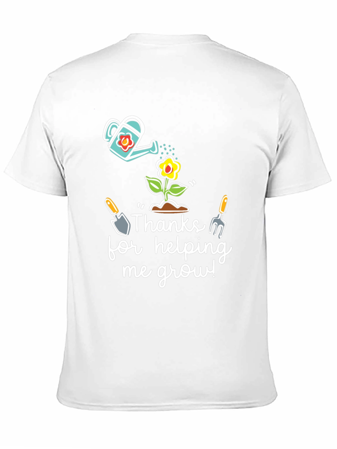 Thanks for Helping Me Grow Black T-Shirt