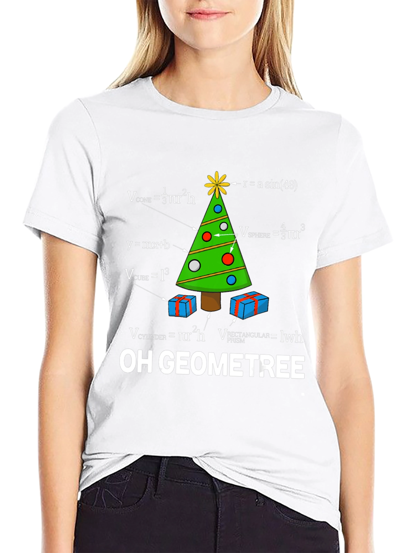 Oh Geometree Math Christmas T-Shirt