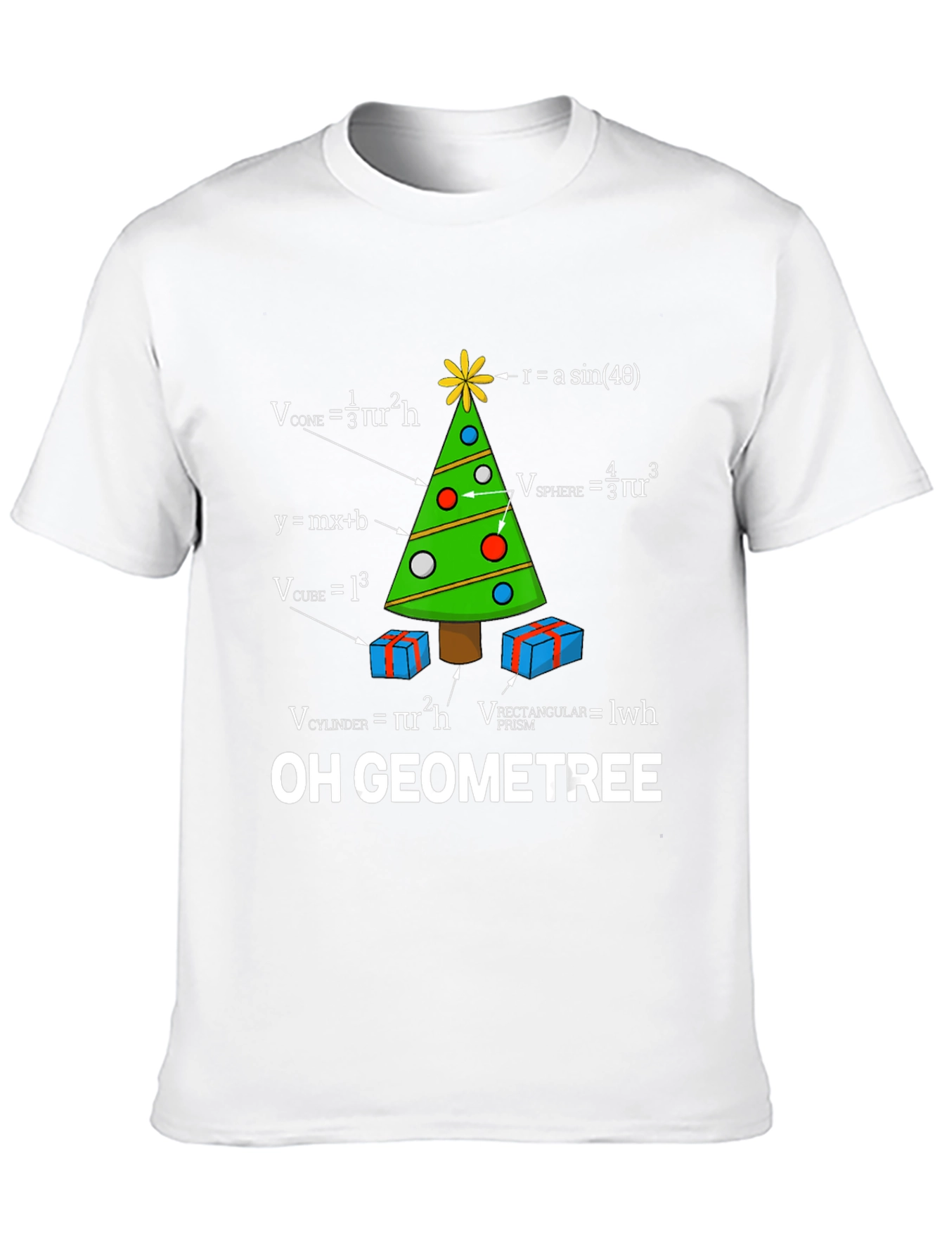 Oh Geometree Math Christmas T-Shirt
