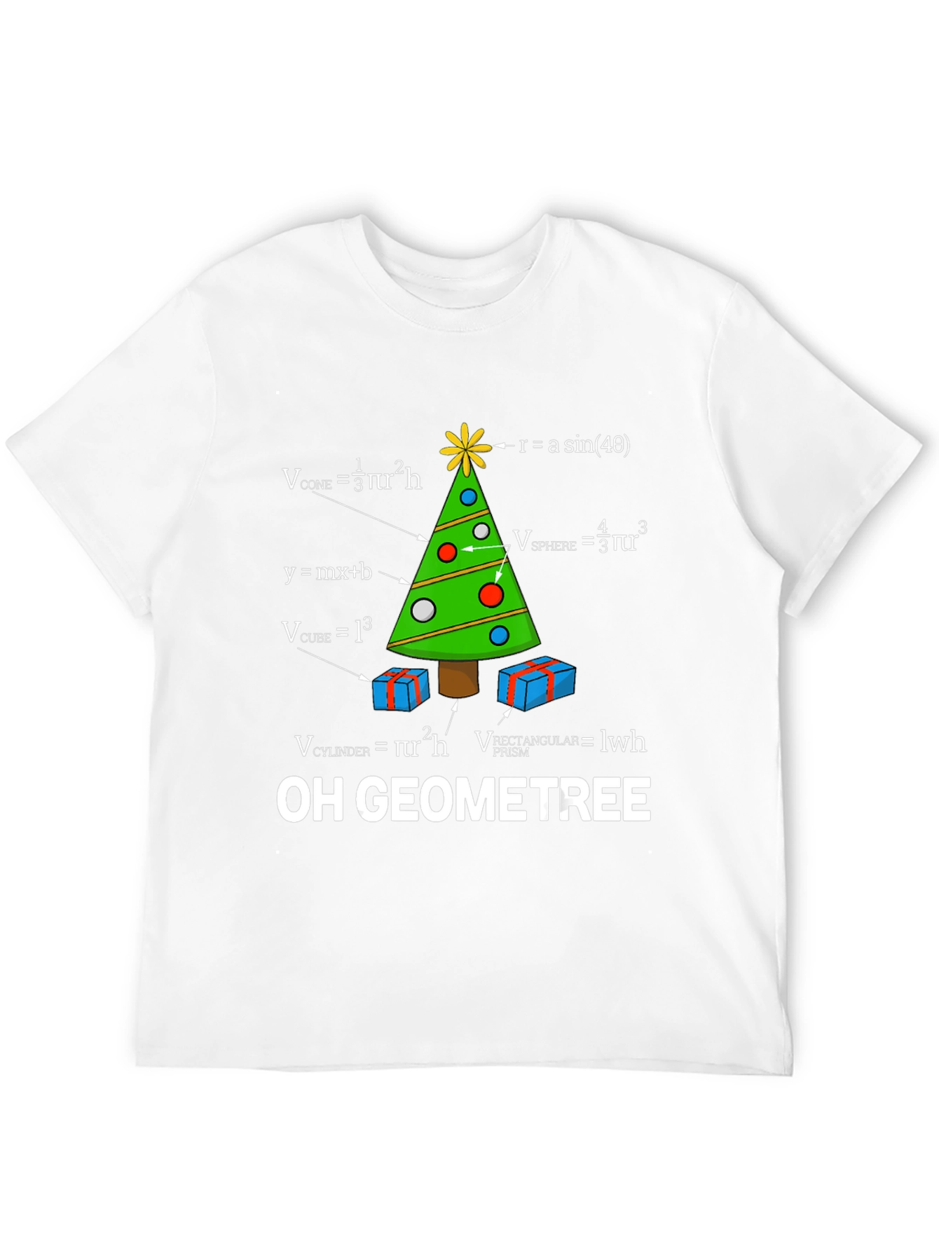 Oh Geometree Math Christmas T-Shirt