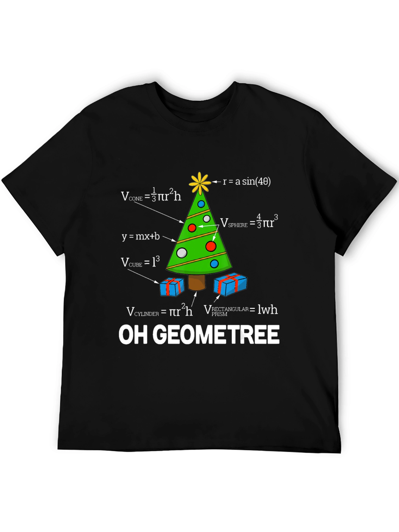 Oh Geometree Math Christmas T-Shirt