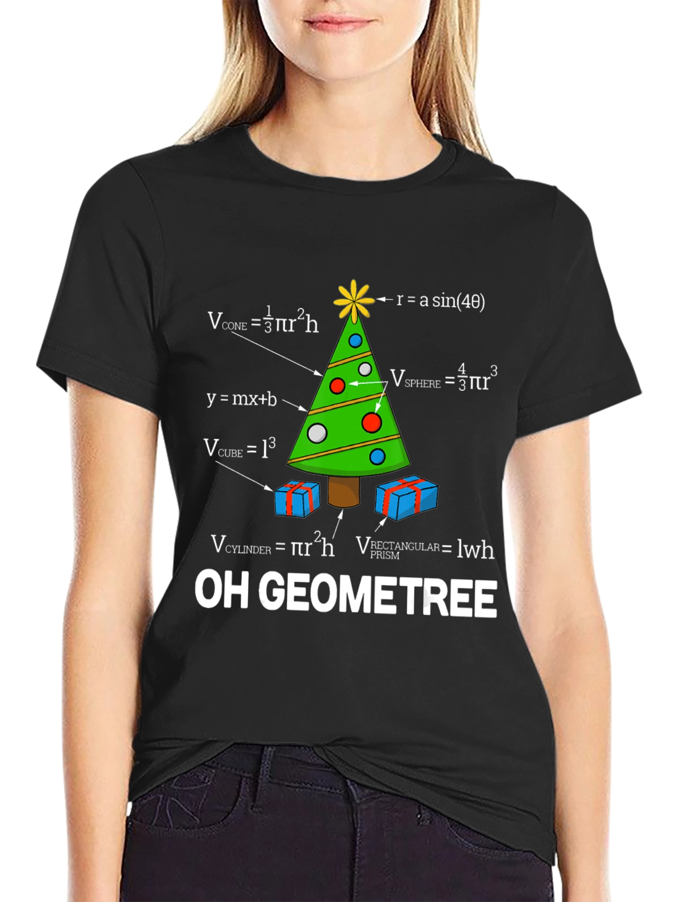 Oh Geometree Math Christmas T-Shirt