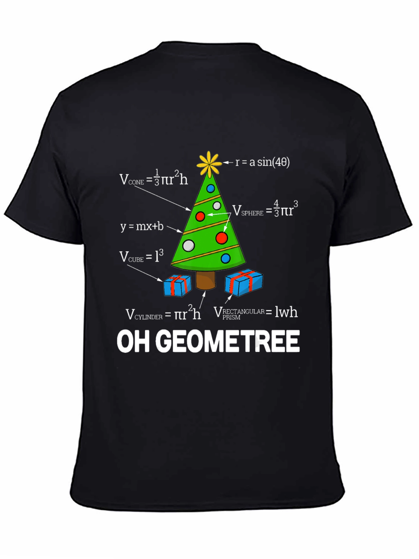 Oh Geometree Math Christmas T-Shirt