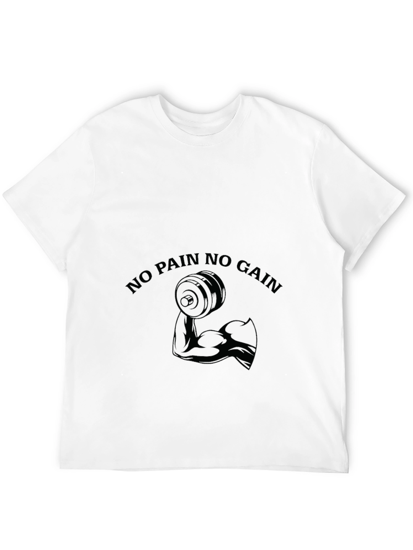 No Pain No Gain Black Gym T-Shirt
