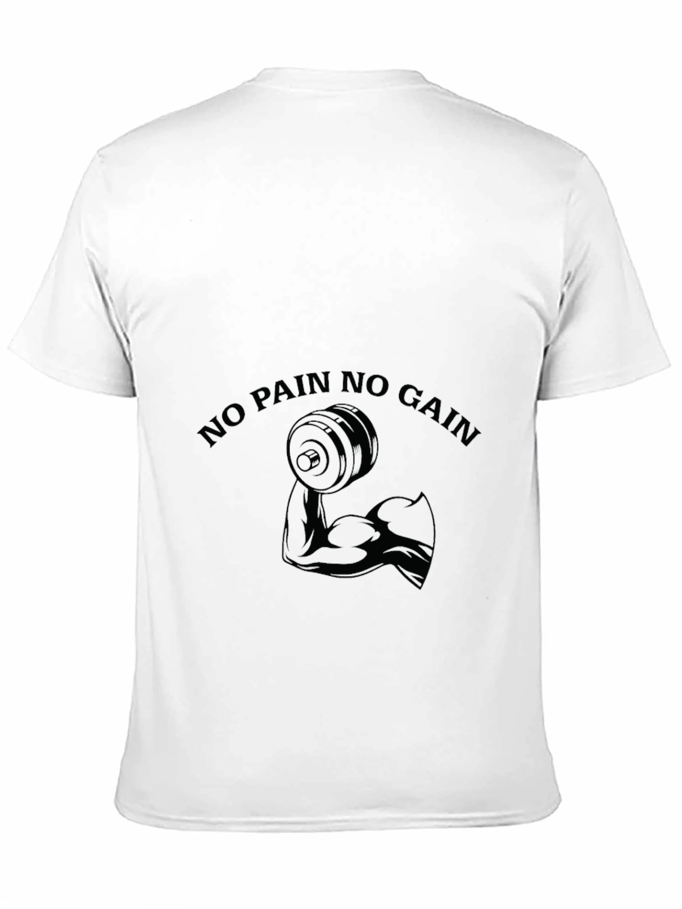 No Pain No Gain Black Gym T-Shirt