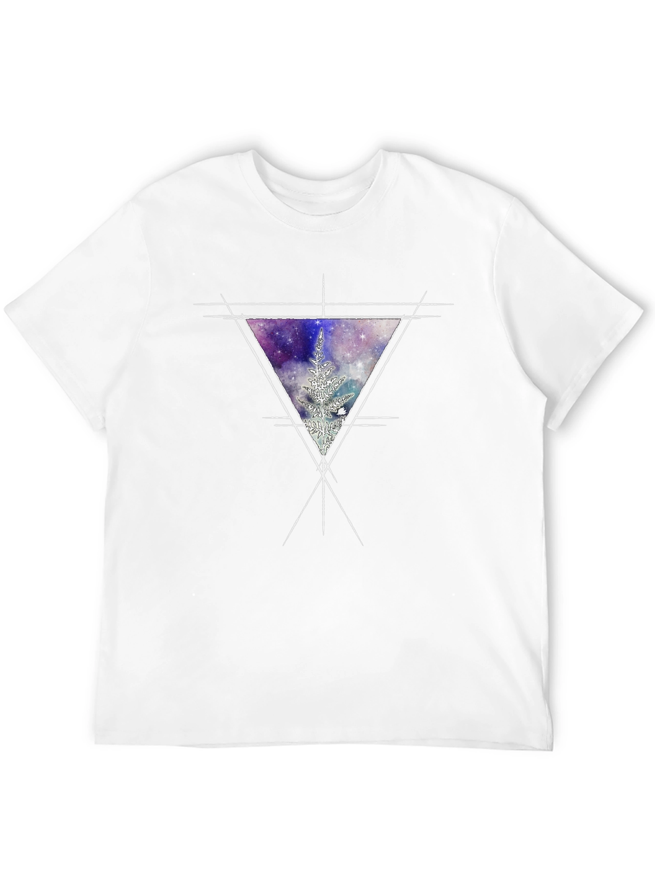 Galaxy Triangle Graphic Tee - Mens Black T-Shirt