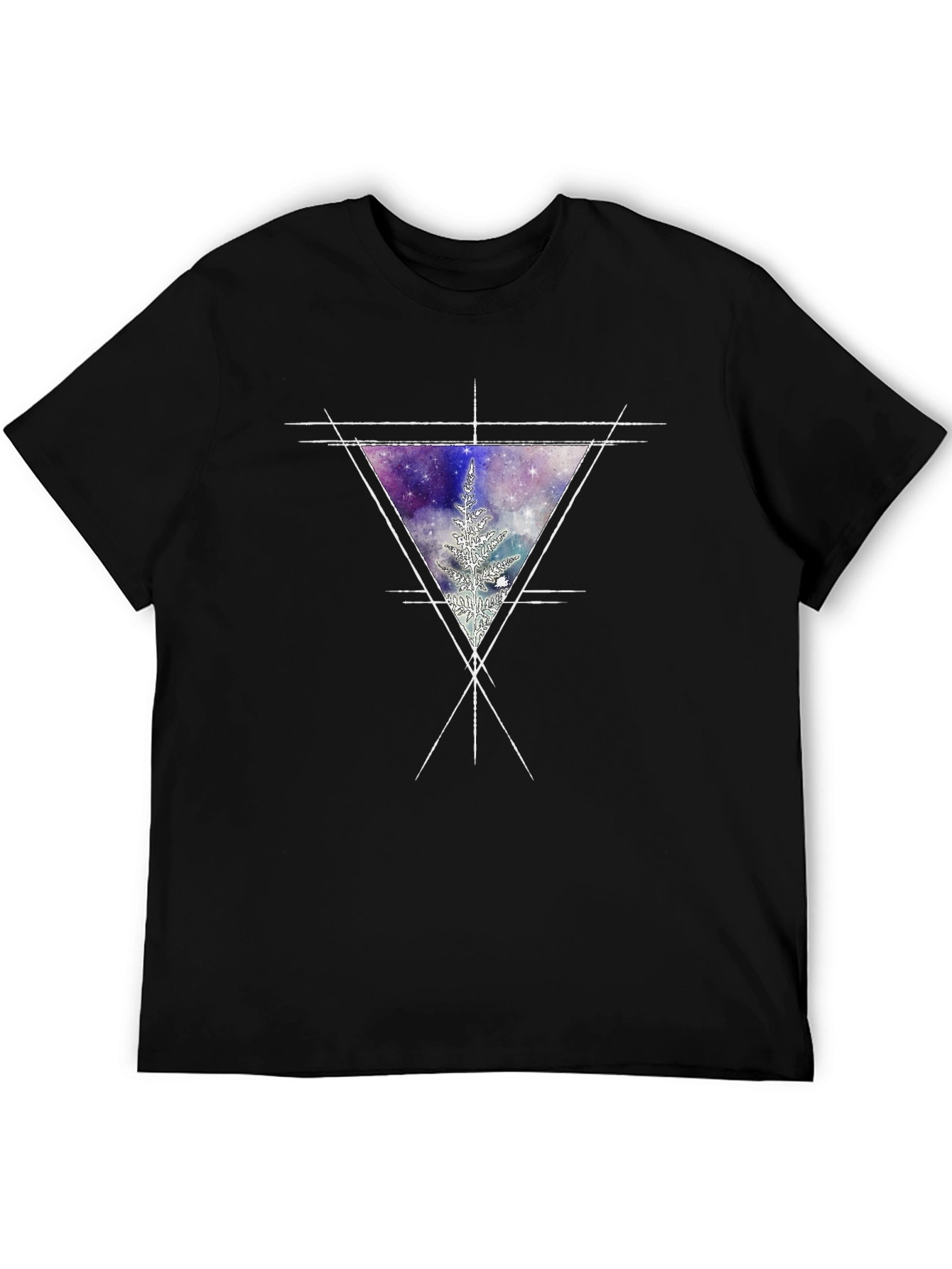 Galaxy Triangle Graphic Tee - Mens Black T-Shirt