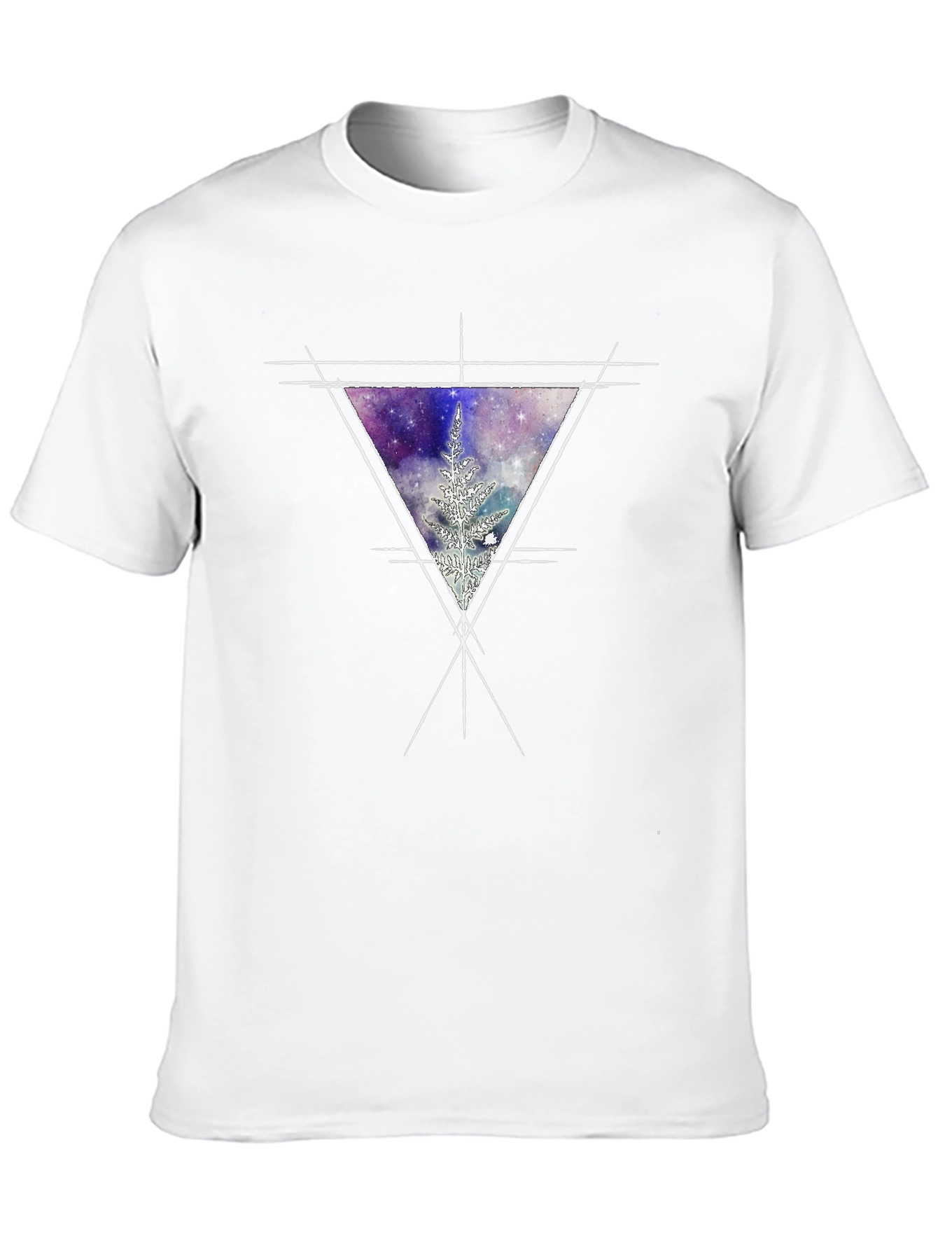 Galaxy Triangle Graphic Tee - Mens Black T-Shirt