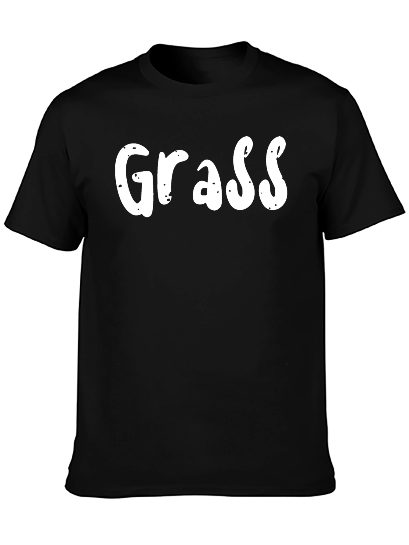 Grass Graphic Black T-Shirt