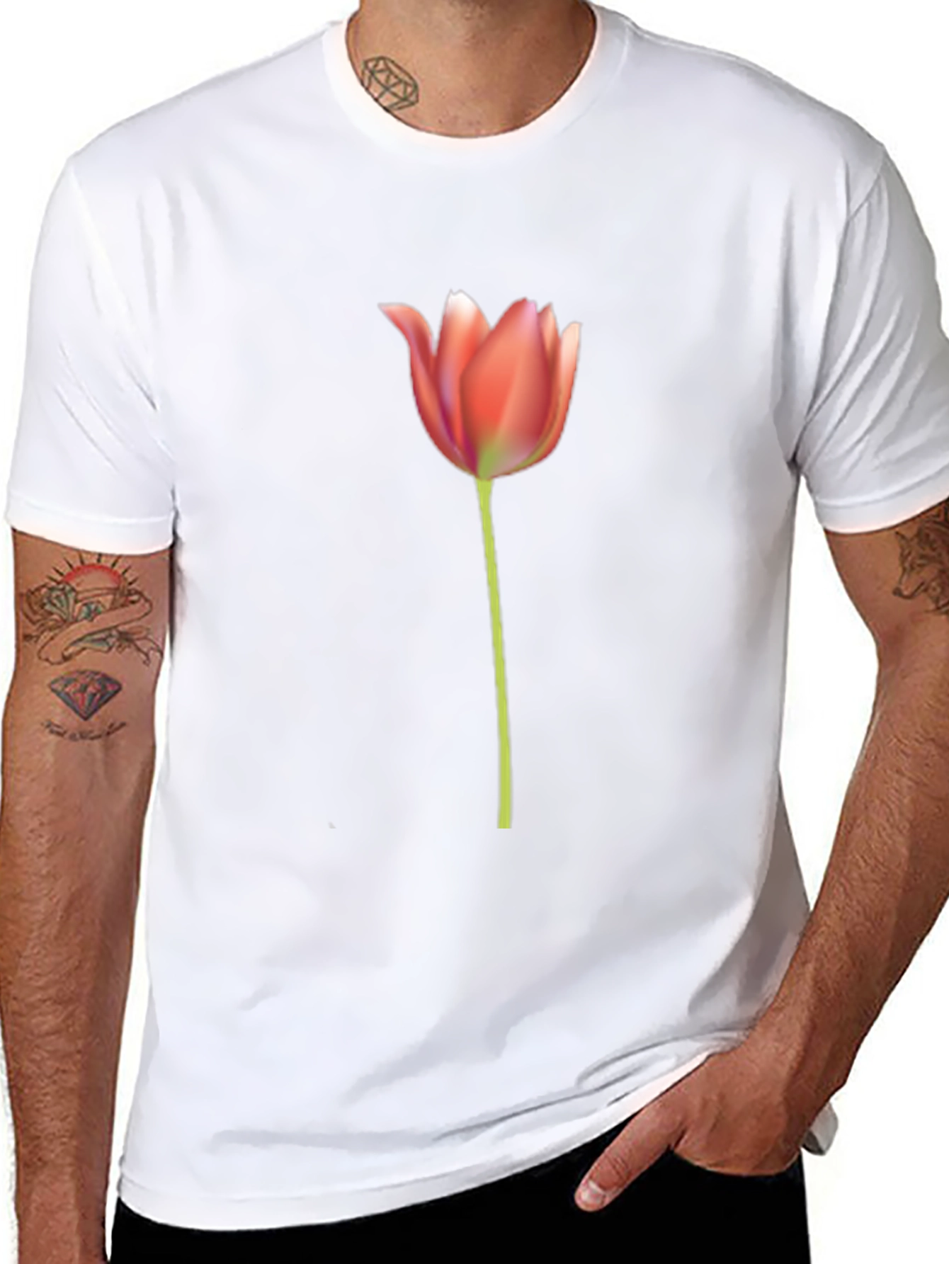 Tulip Flower Graphic T-Shirt