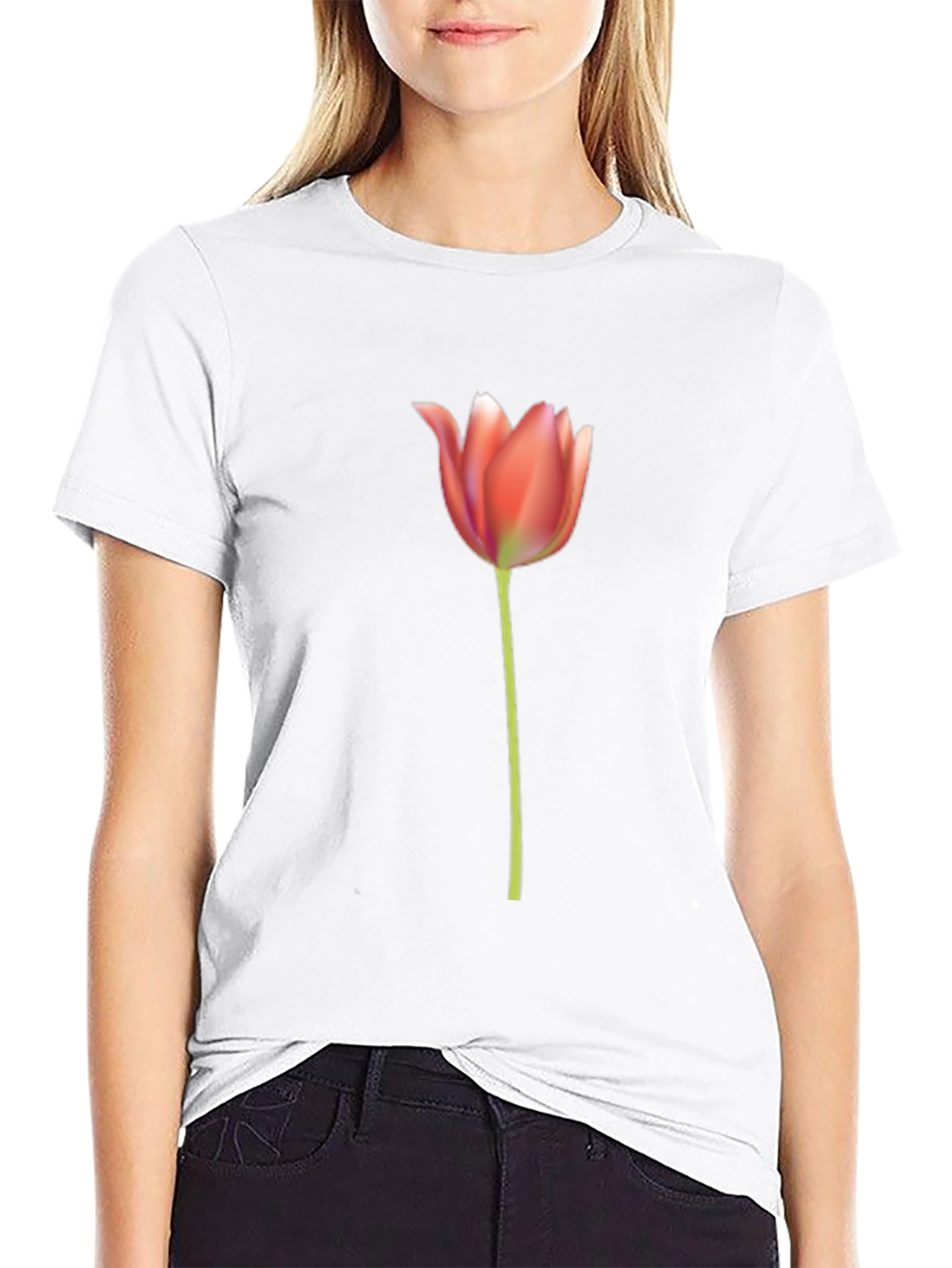 Tulip Flower Graphic T-Shirt