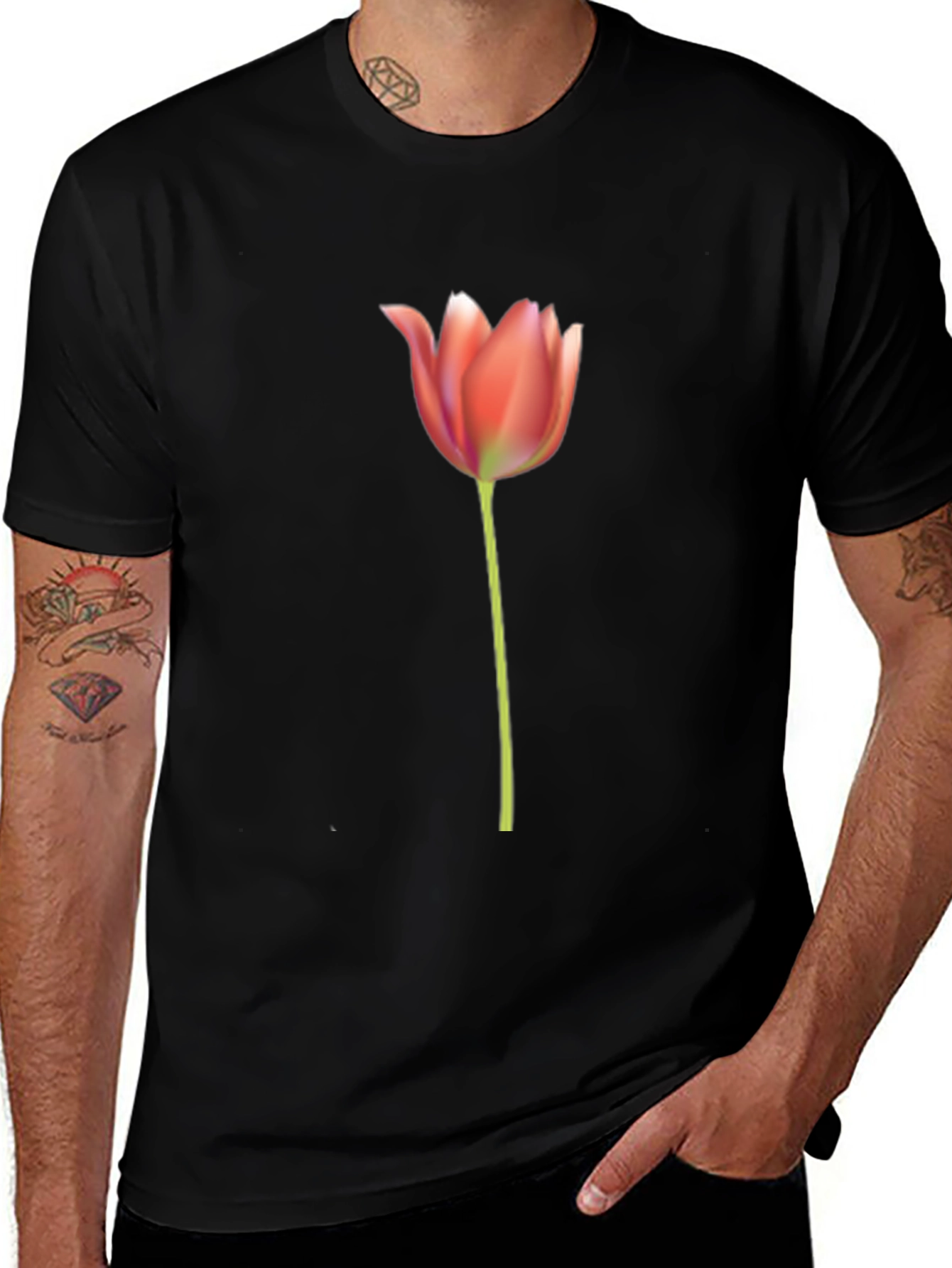 Tulip Flower Graphic T-Shirt