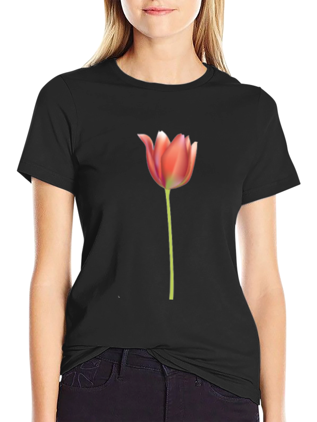 Tulip Flower Graphic T-Shirt