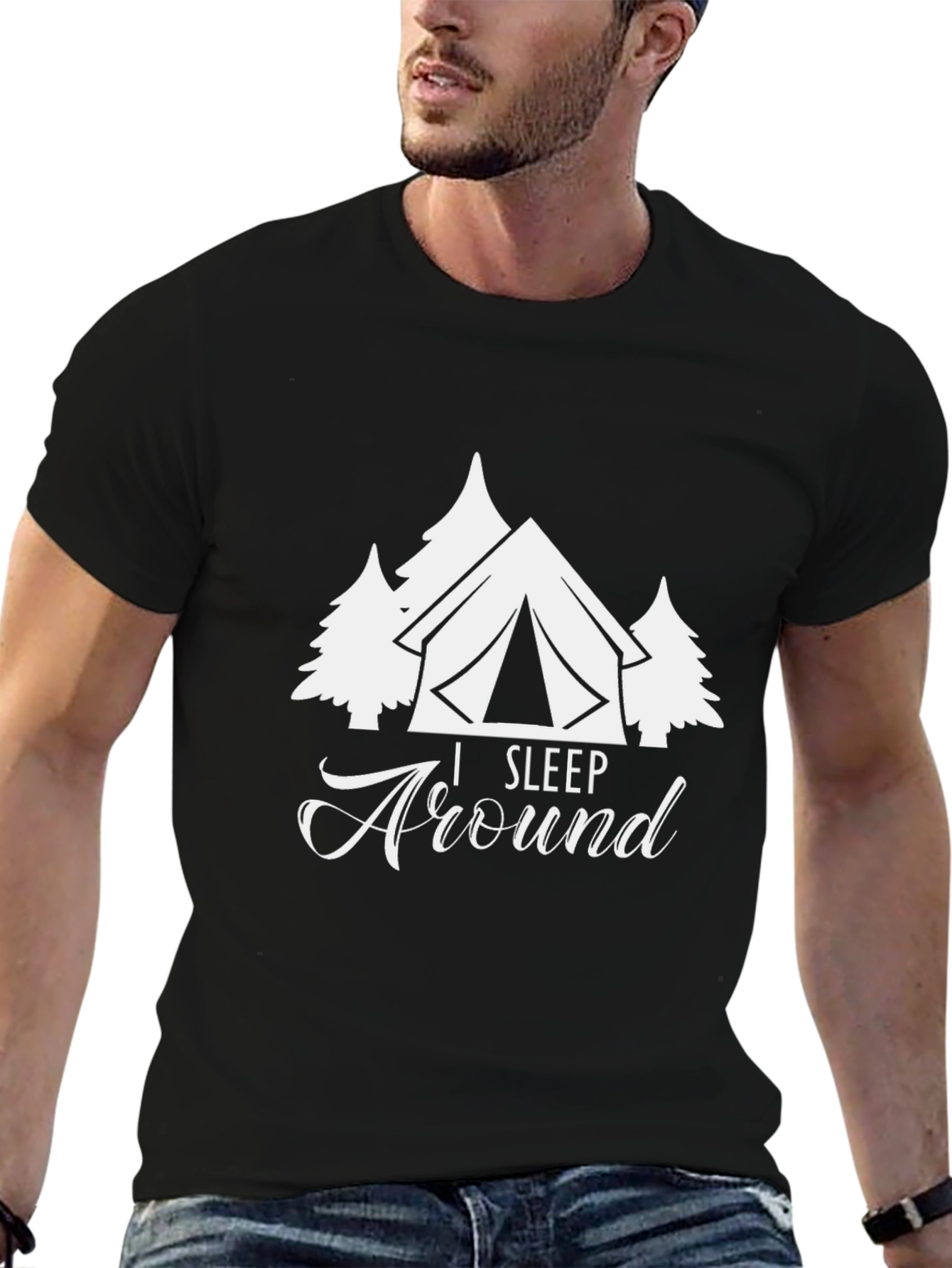 I Sleep Around Camping T-Shirt