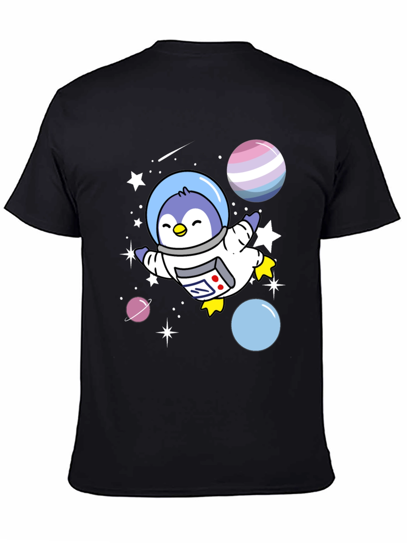 Space Penguin Graphic Tee
