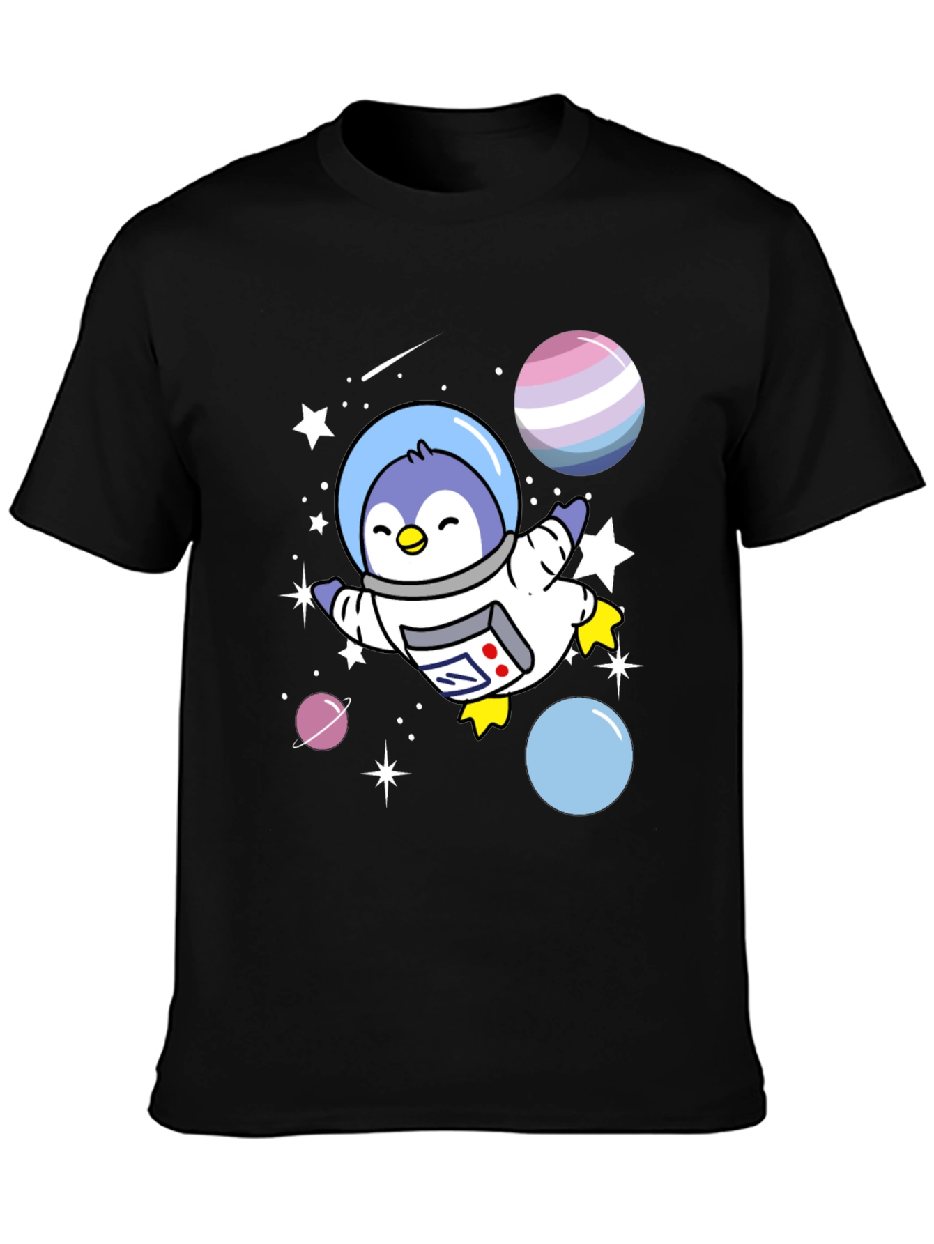 Space Penguin Graphic Tee