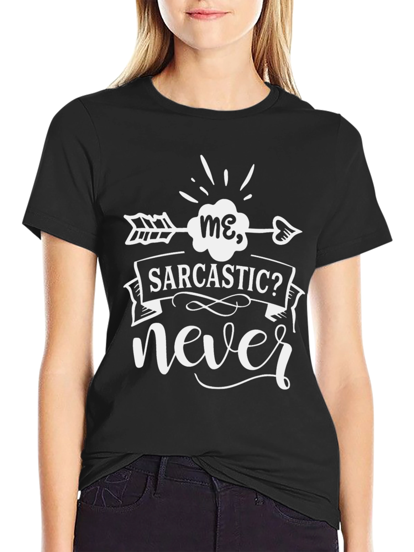 Funny Sarcastic Never Graphic T-Shirt