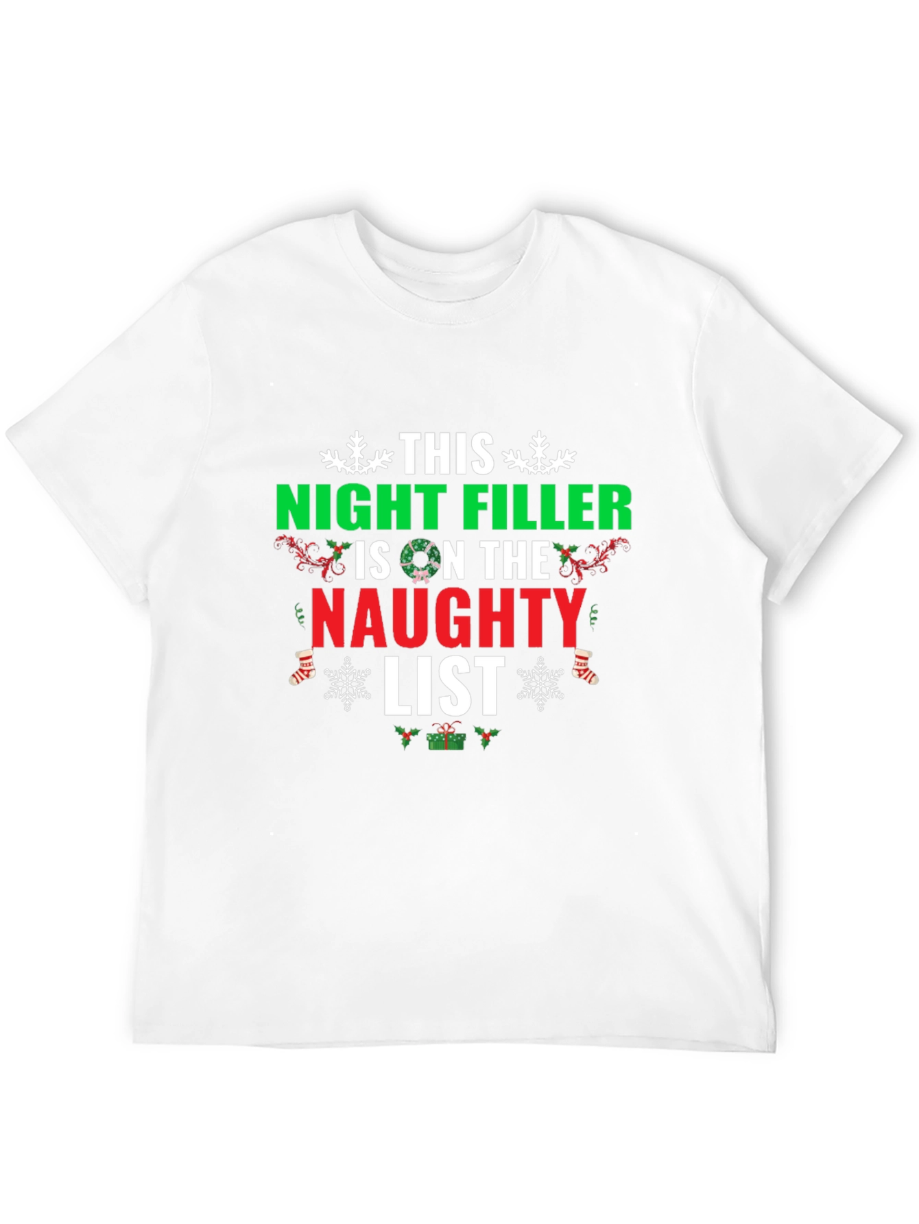 Naughty List Christmas Graphic T-Shirt
