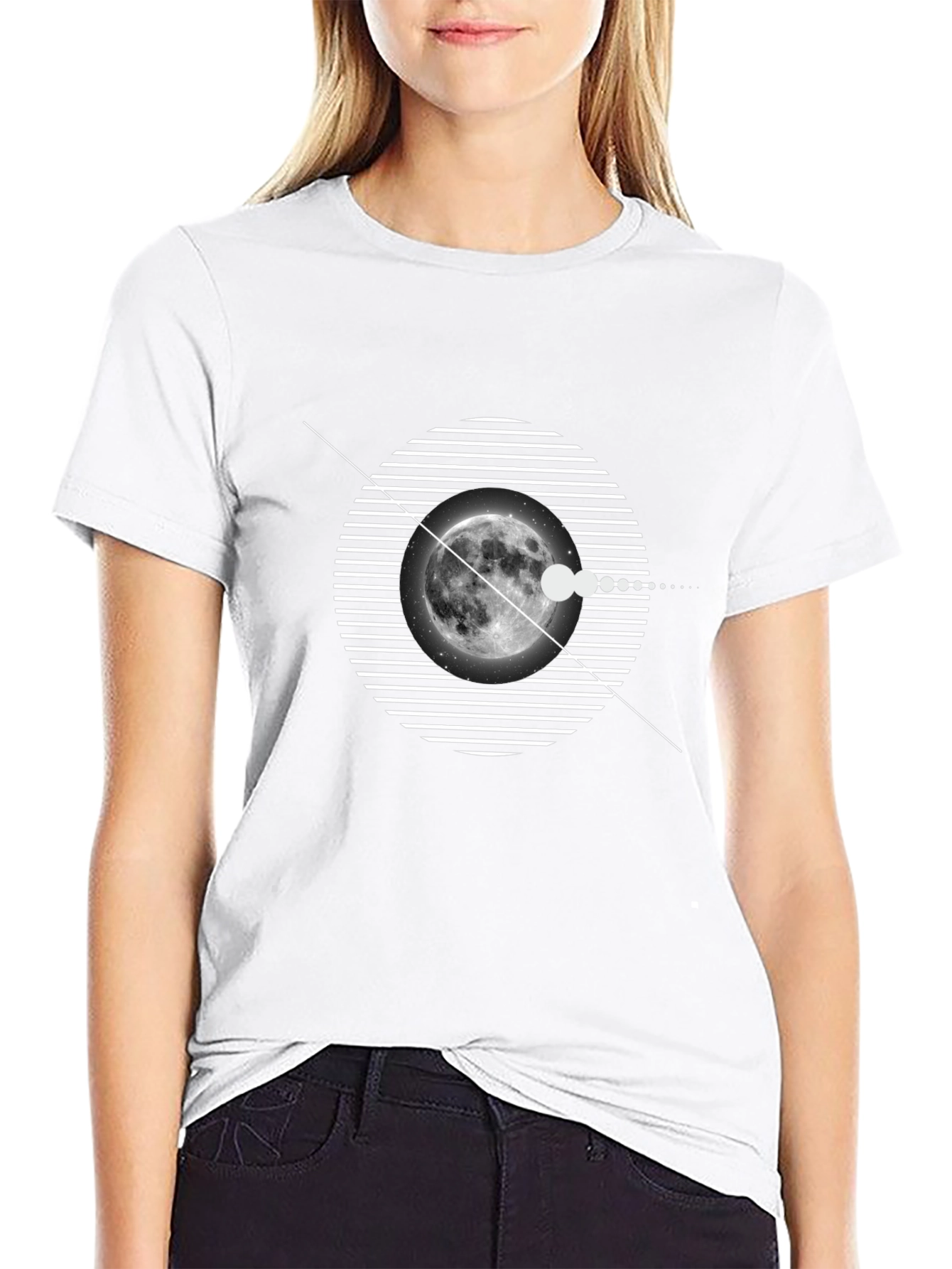 Moon Phase Graphic T-Shirt
