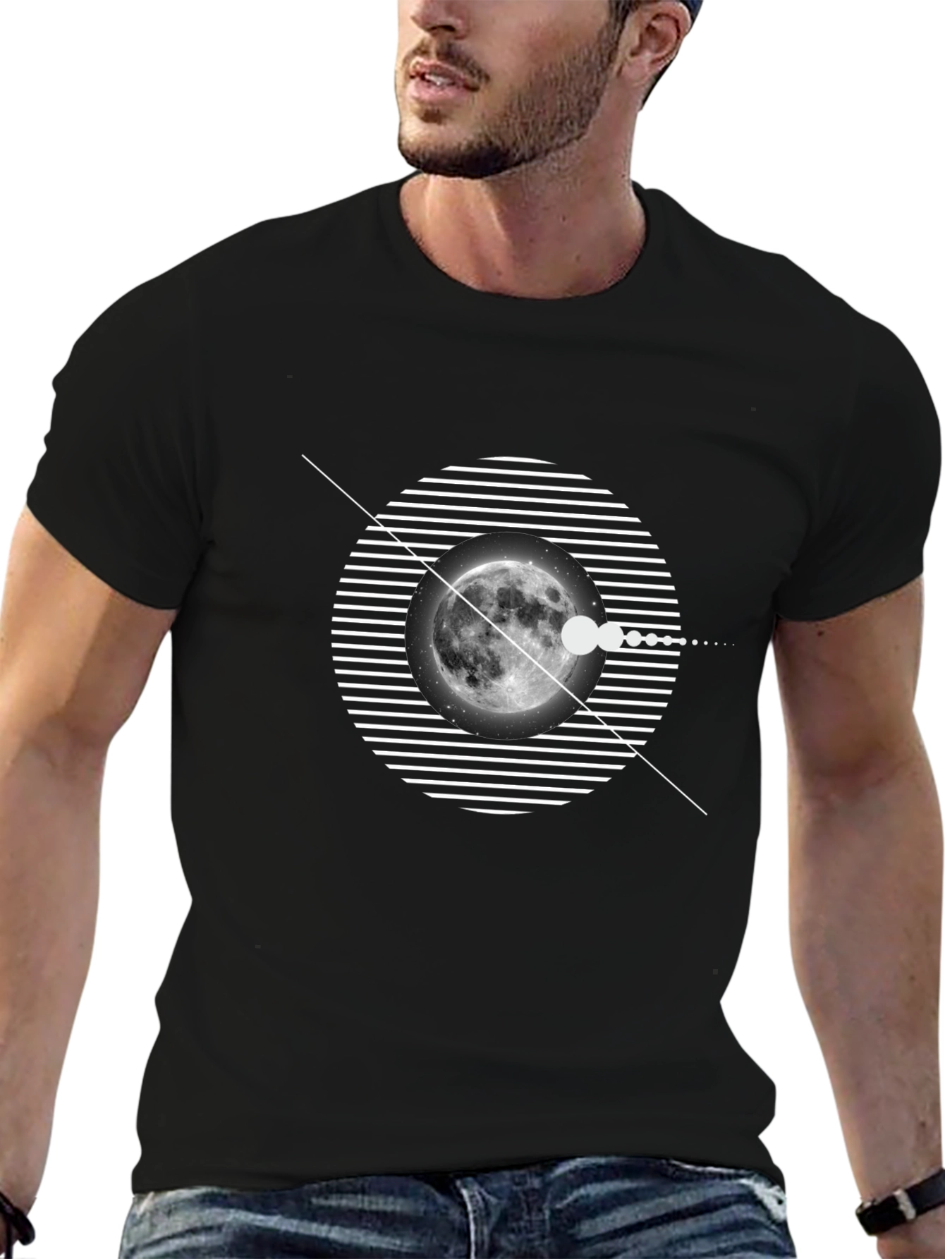Moon Phase Graphic T-Shirt