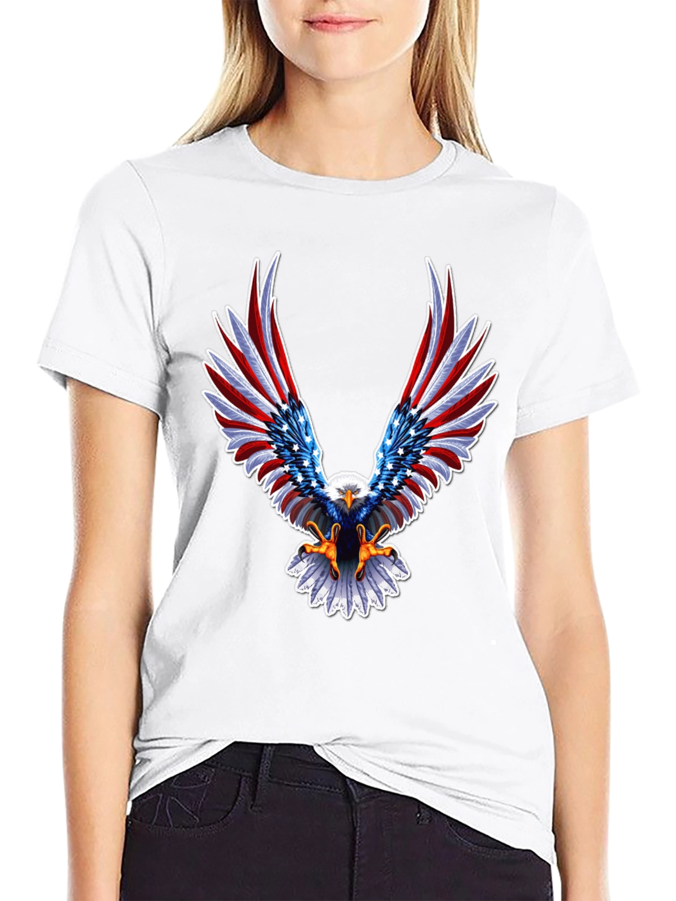 American Eagle Patriotic Graphic T-Shirt