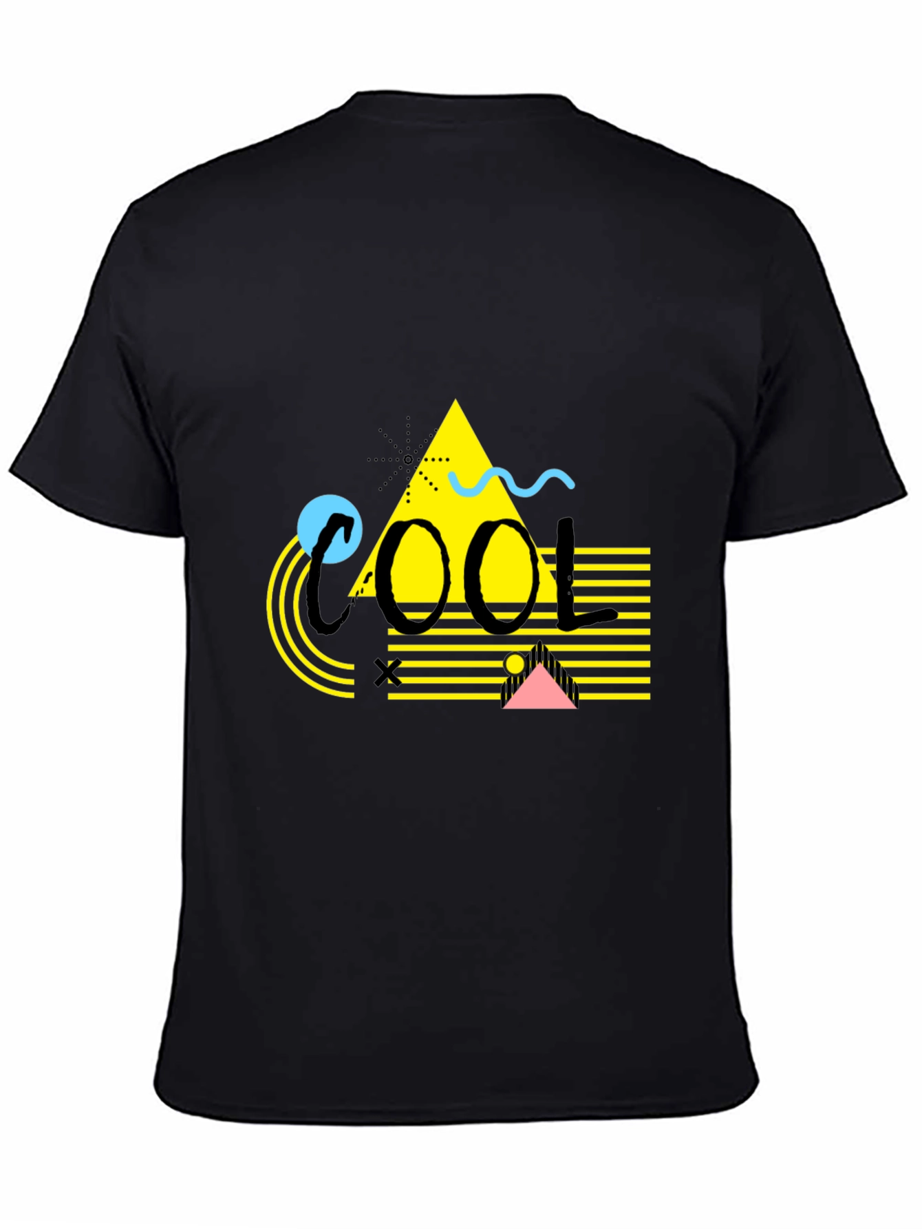 Cool Graphic Print Black T-Shirt