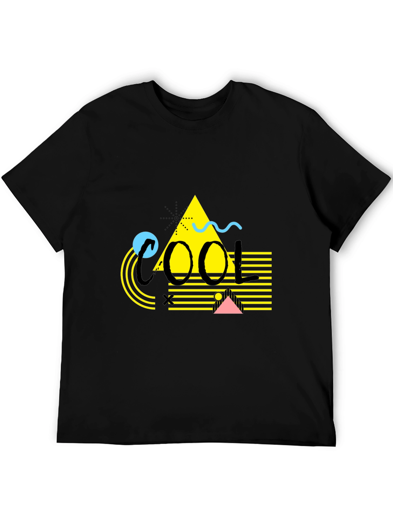 Cool Graphic Print Black T-Shirt