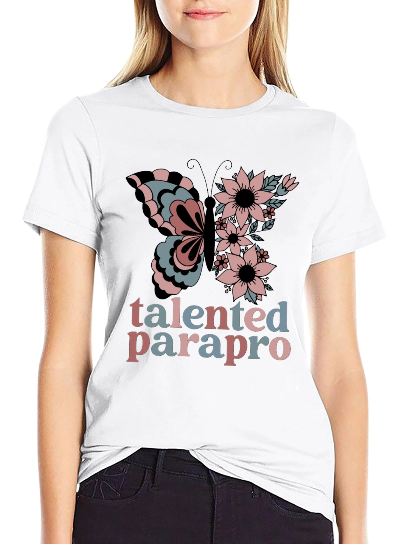 Talented Paraprofessional Butterfly T-Shirt