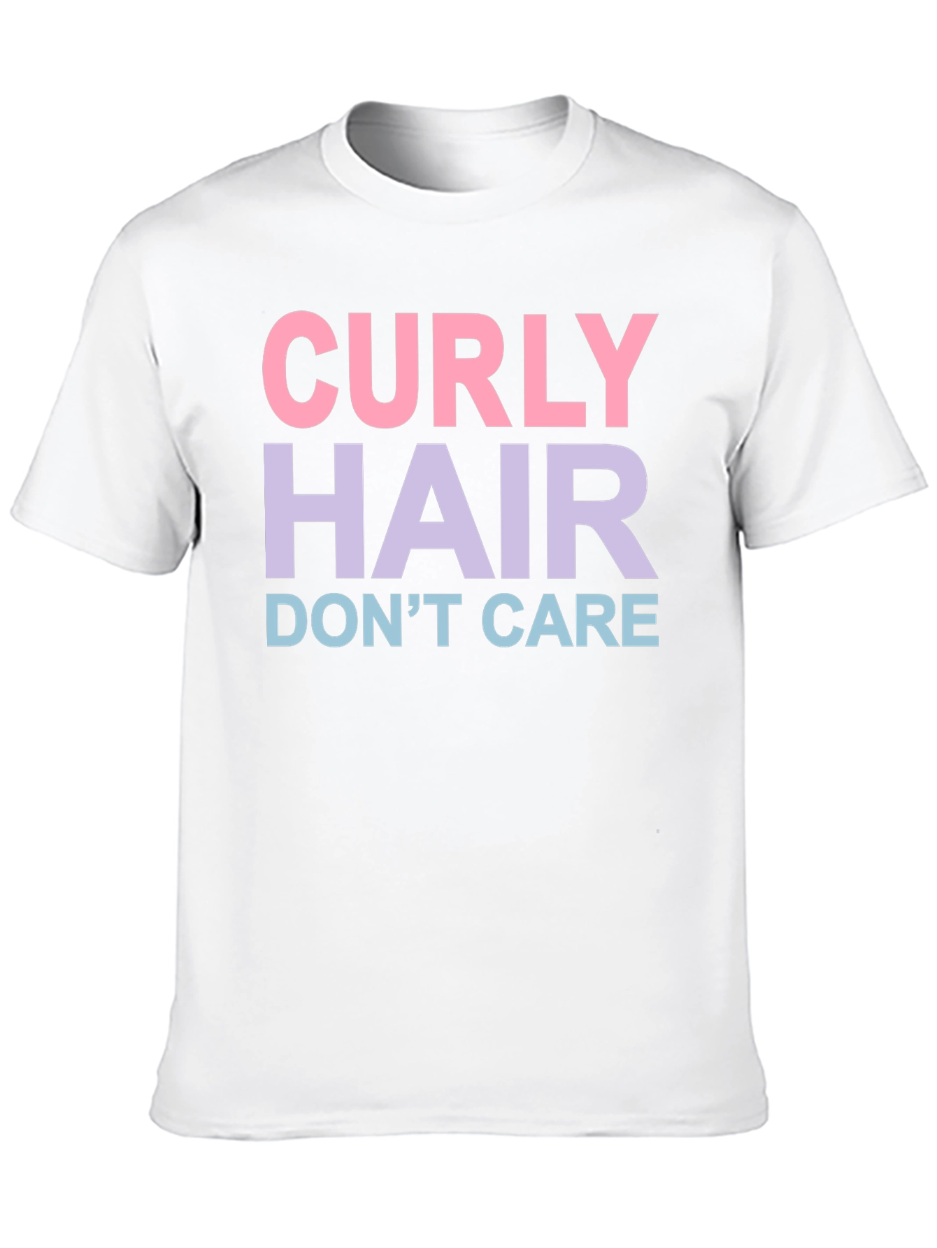 Curly Hair Dont Care Graphic T-Shirt