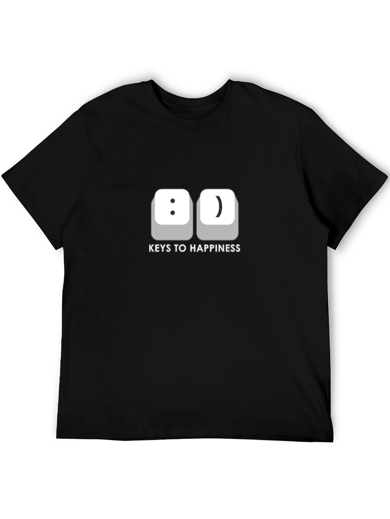 Keys to Happiness T-Shirt - Black
