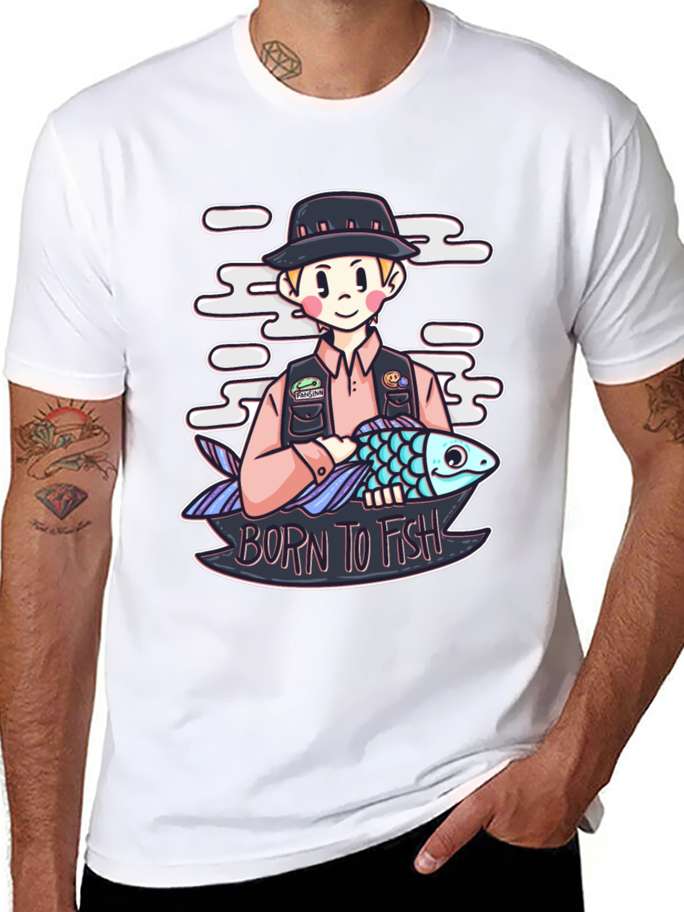 Born to Fish Graphic T-Shirt