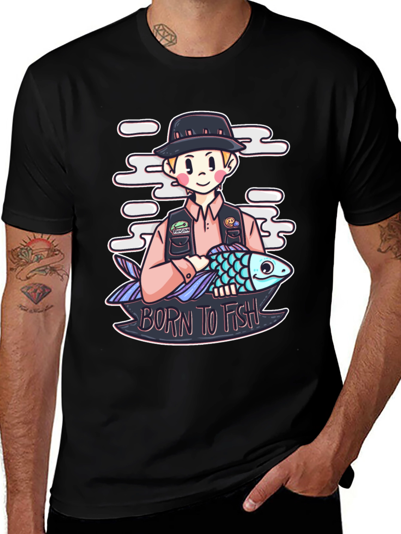 Born to Fish Graphic T-Shirt
