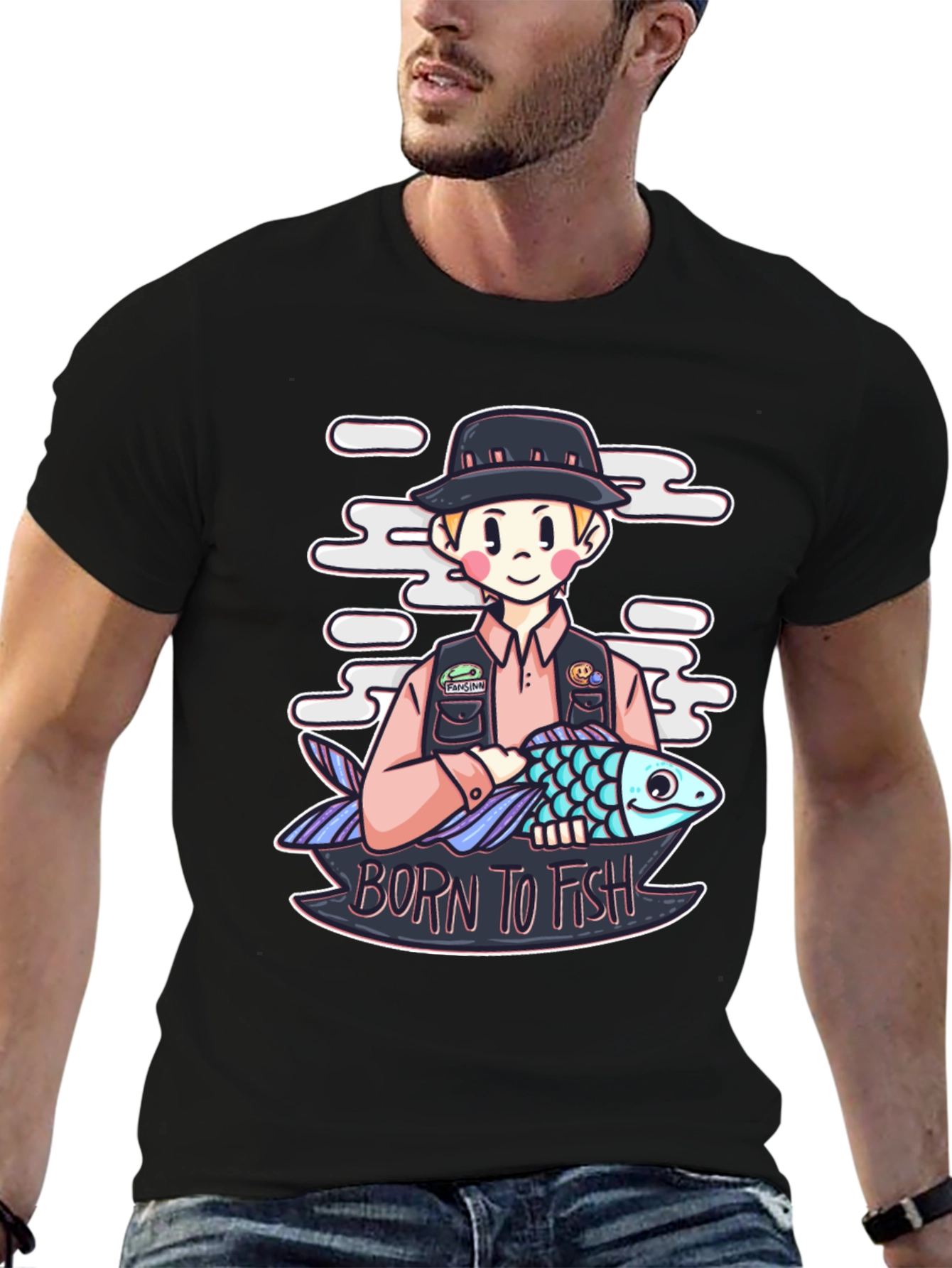 Born to Fish Graphic T-Shirt