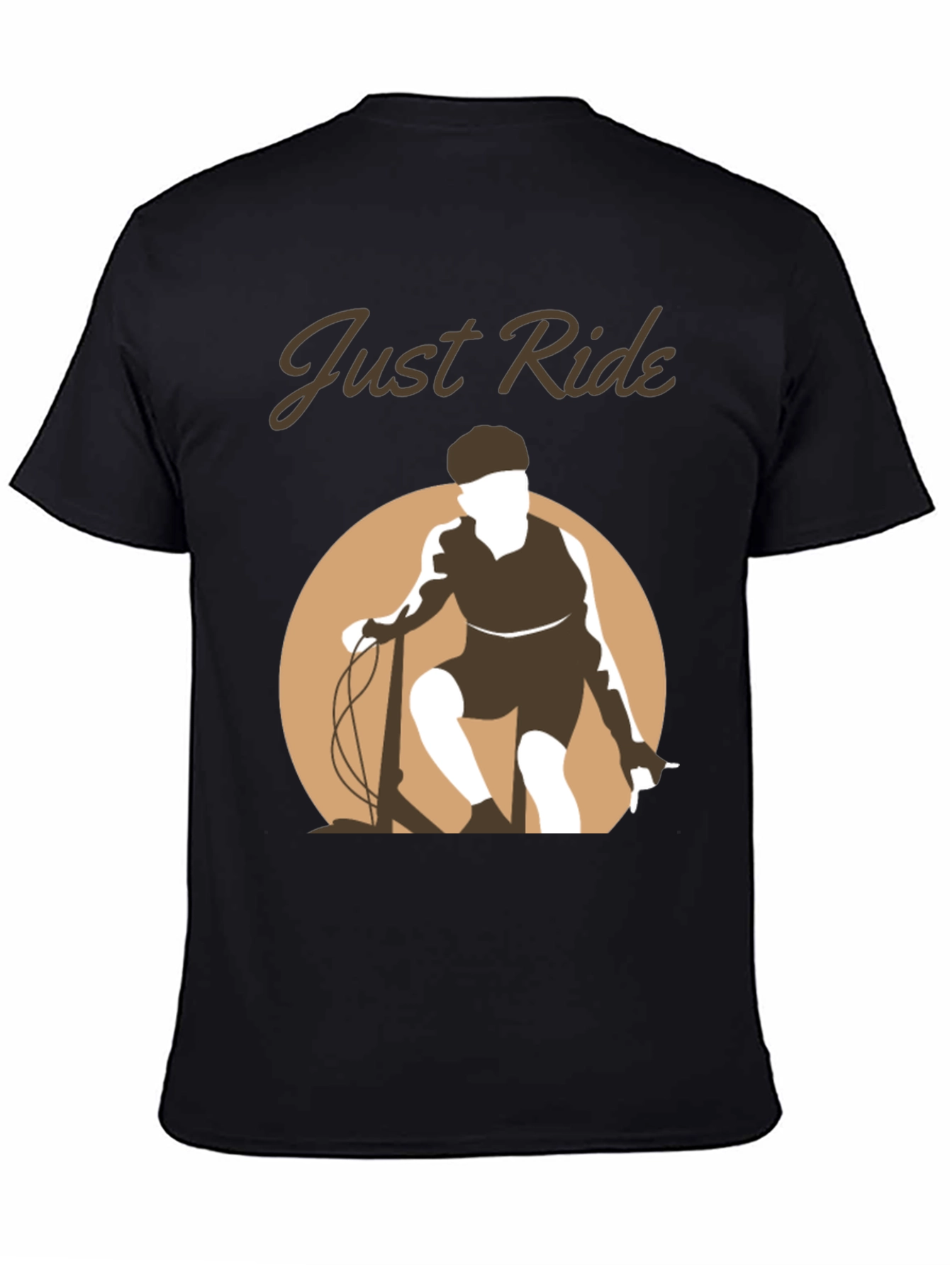 Just Ride Black Graphic Tee