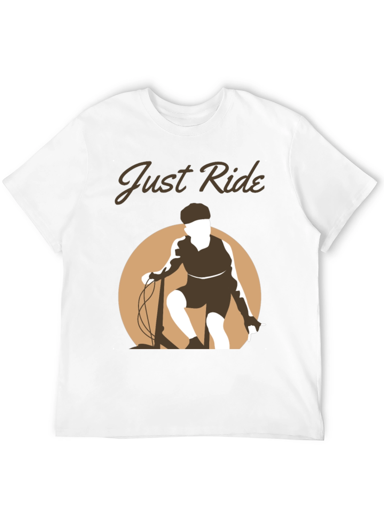 Just Ride Black Graphic Tee