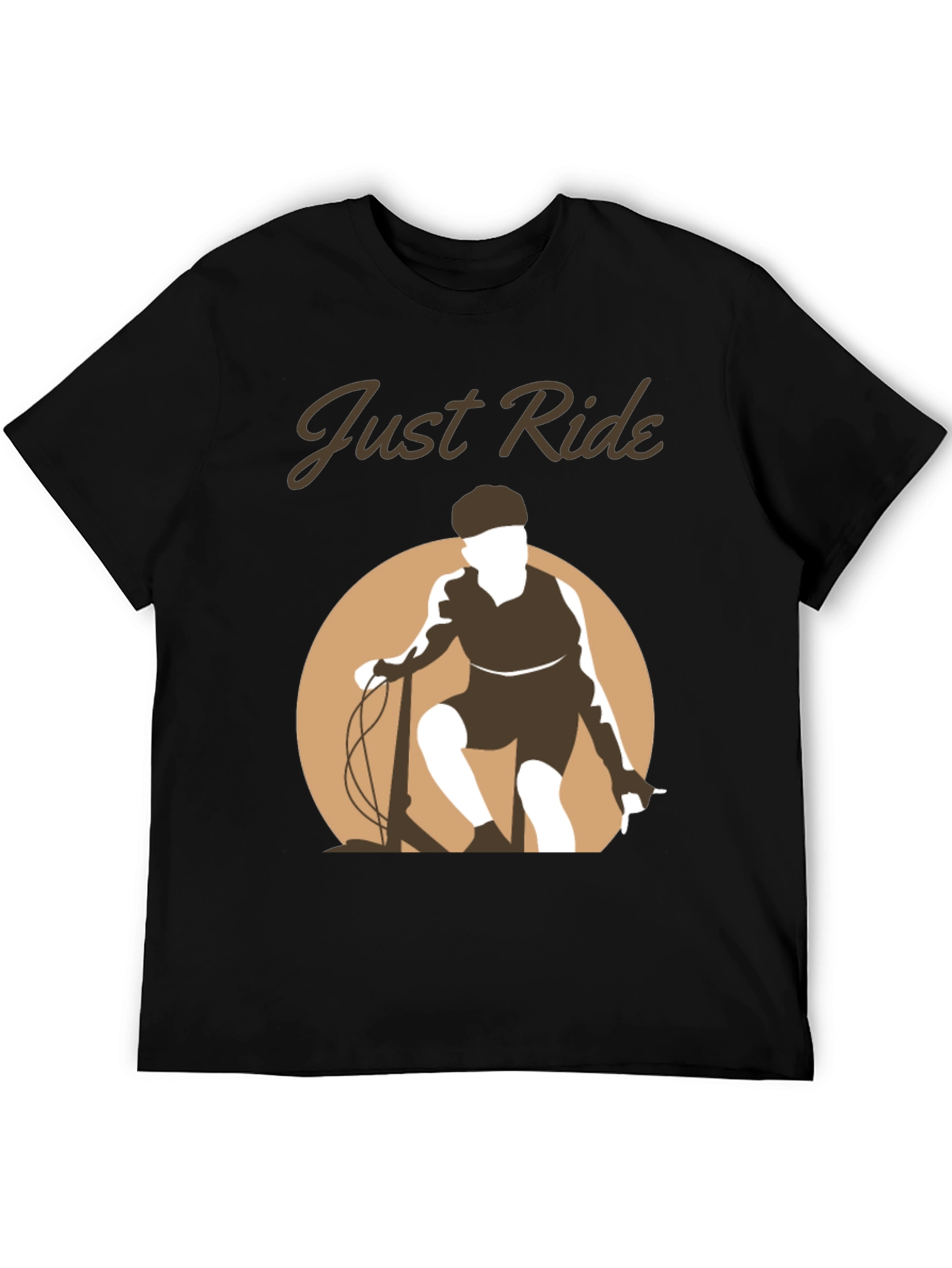 Just Ride Black Graphic Tee