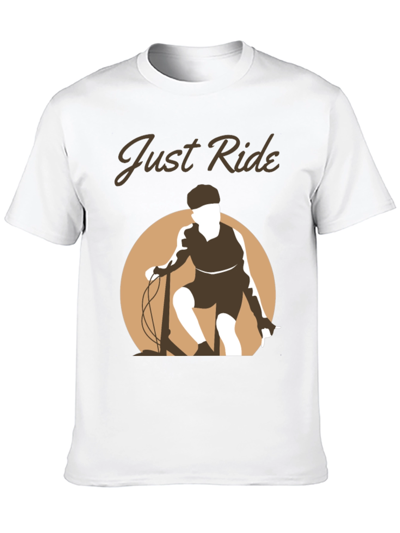 Just Ride Black Graphic Tee